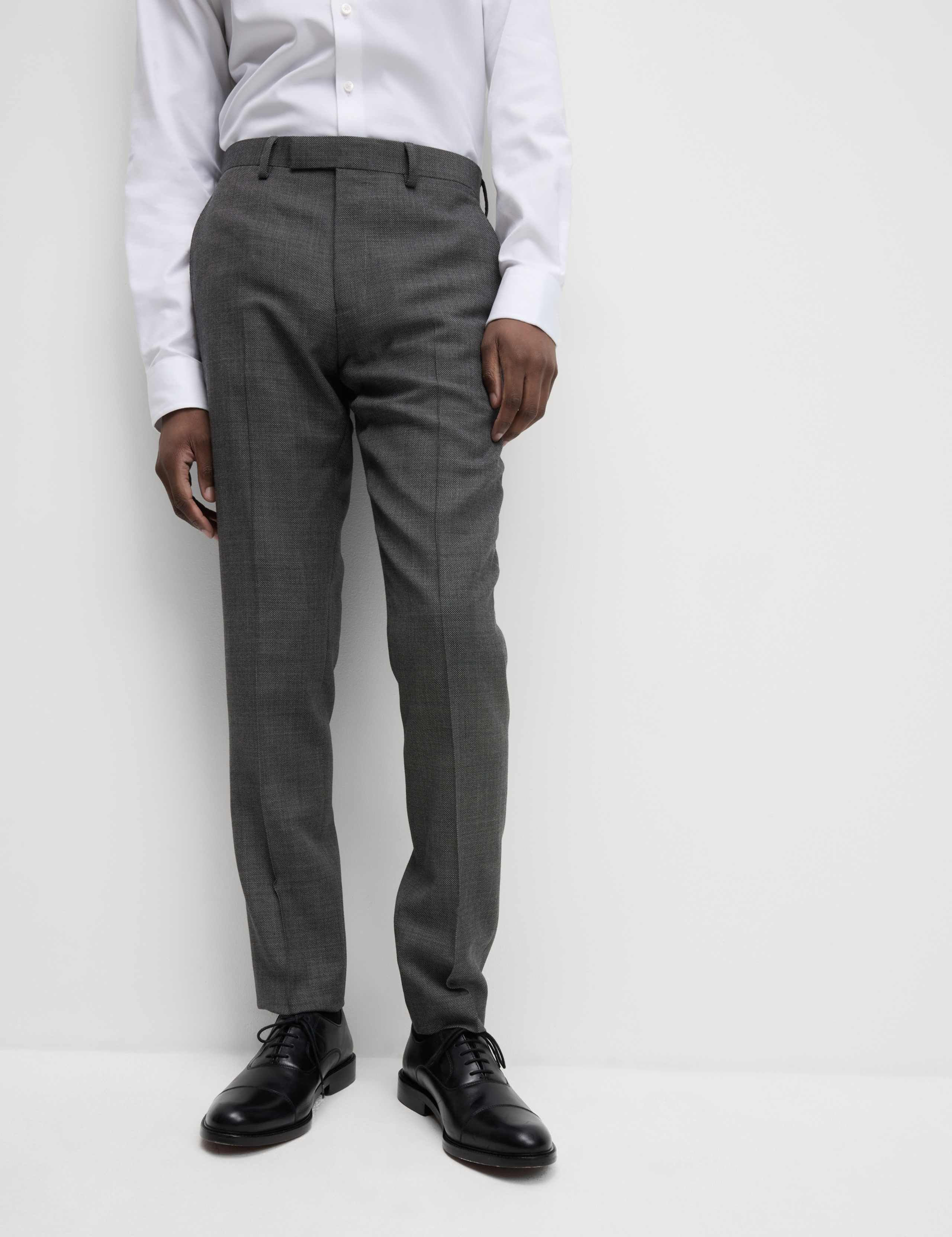 Slim Fit Pure Wool Suit Trousers 6 of 6