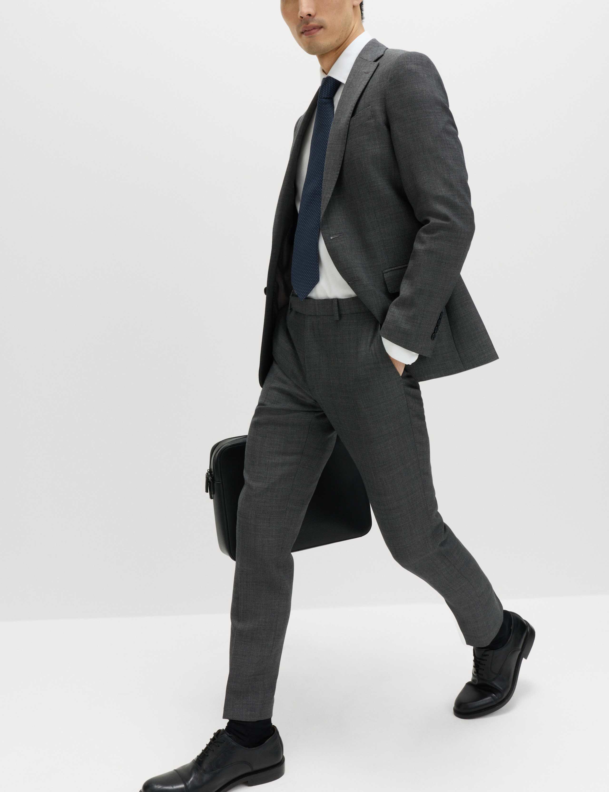 Slim Fit Premium Pure Wool Suit Trousers 7 of 7