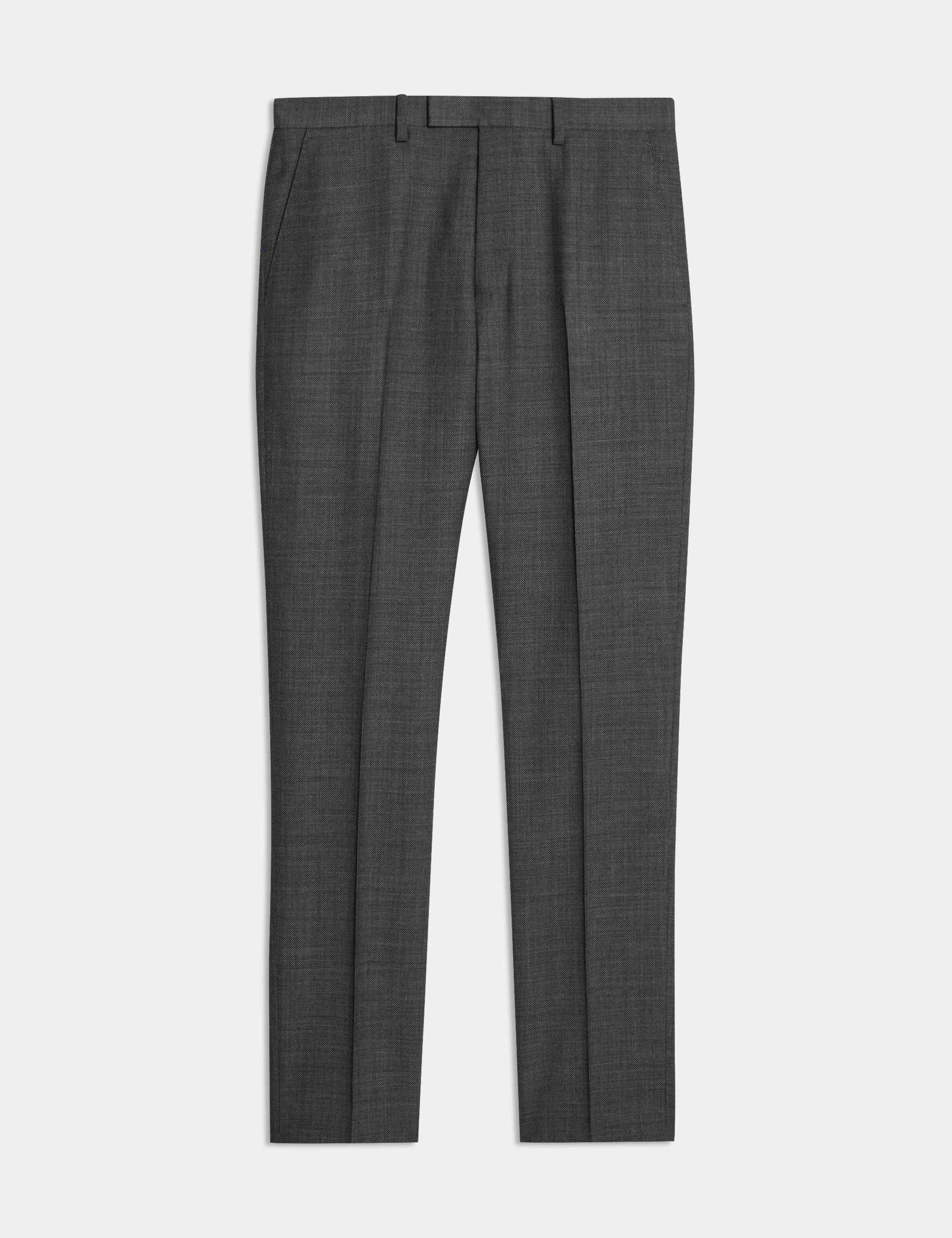 Slim Fit Pure Wool Suit Trousers 2 of 6