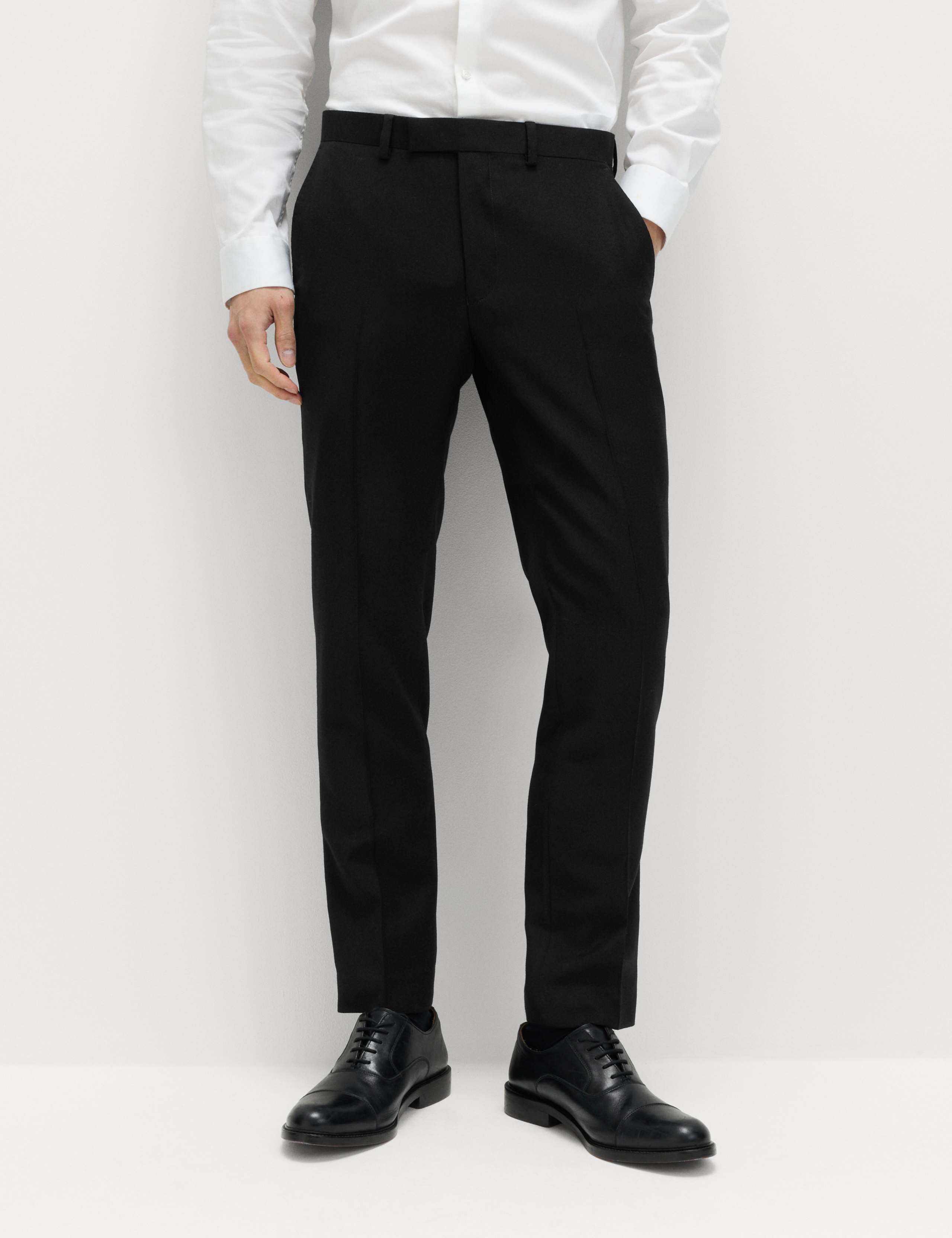 Slim Fit Premium Pure Wool Suit Trousers 1 of 7