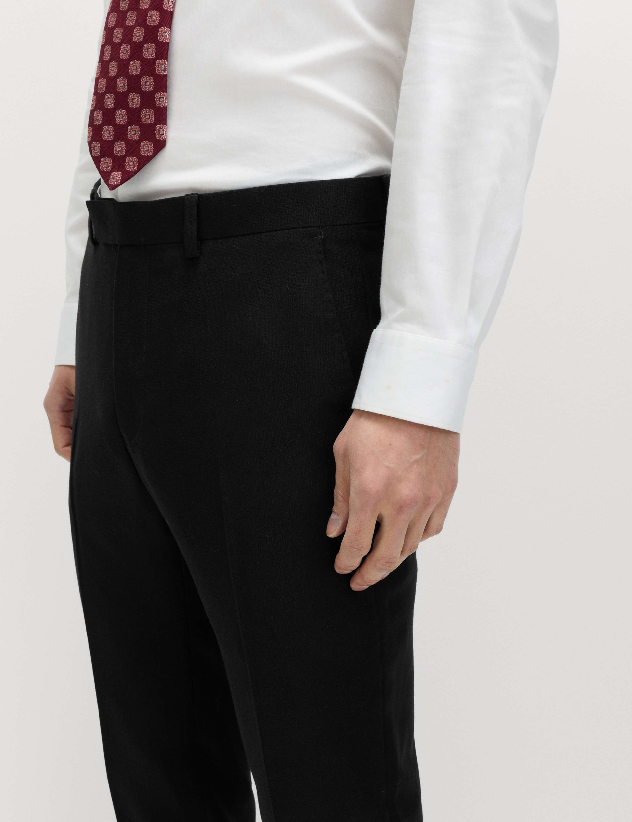 Slim Fit Premium Pure Wool Suit Trousers 4 of 7