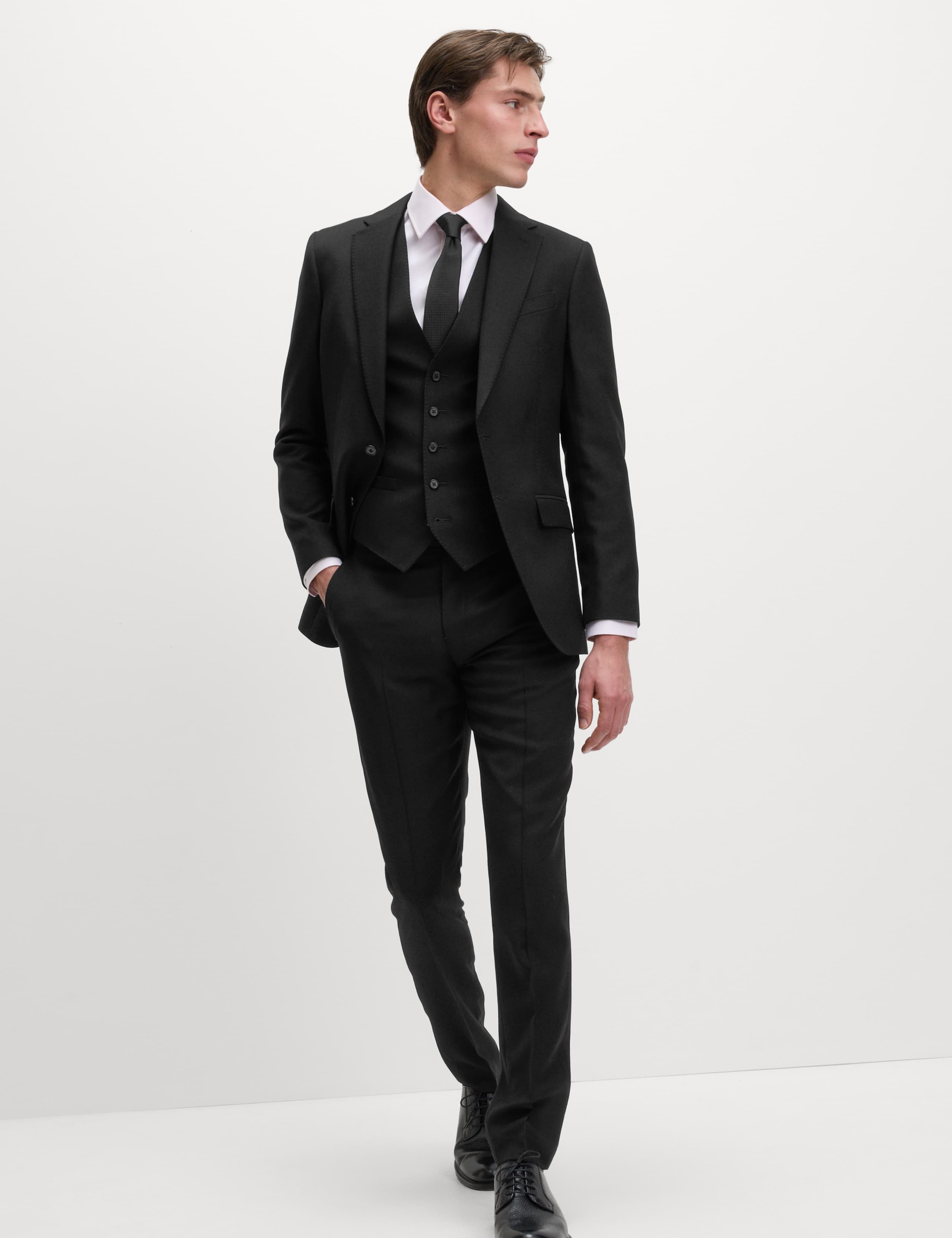 Slim Fit Pure Wool Suit Trousers 4 of 7