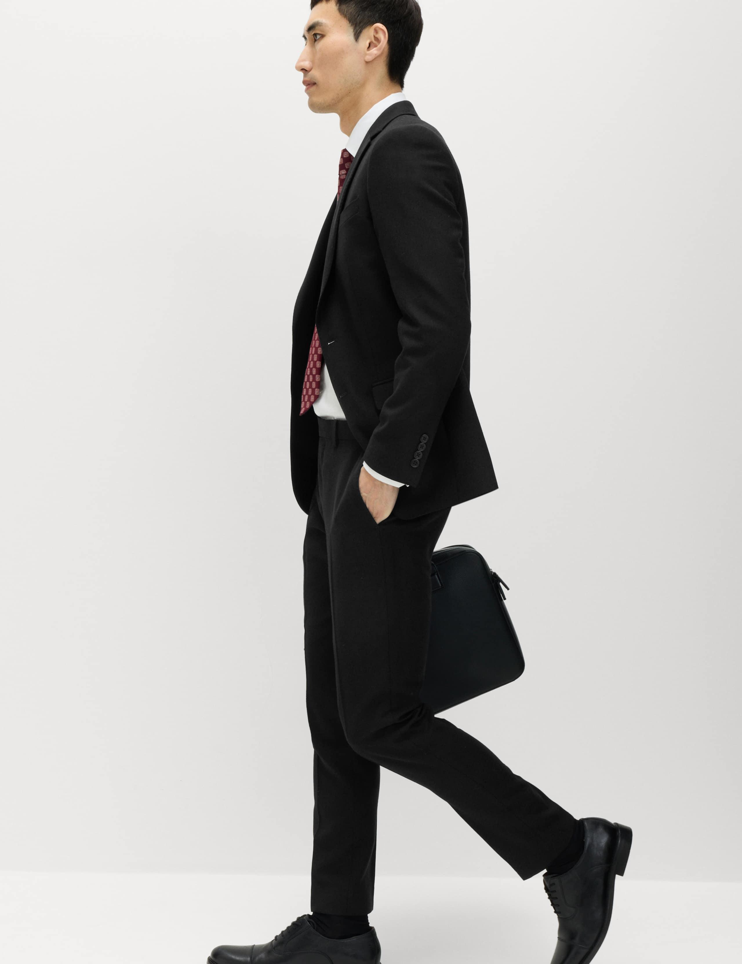 Slim Fit Premium Pure Wool Suit Trousers 7 of 7