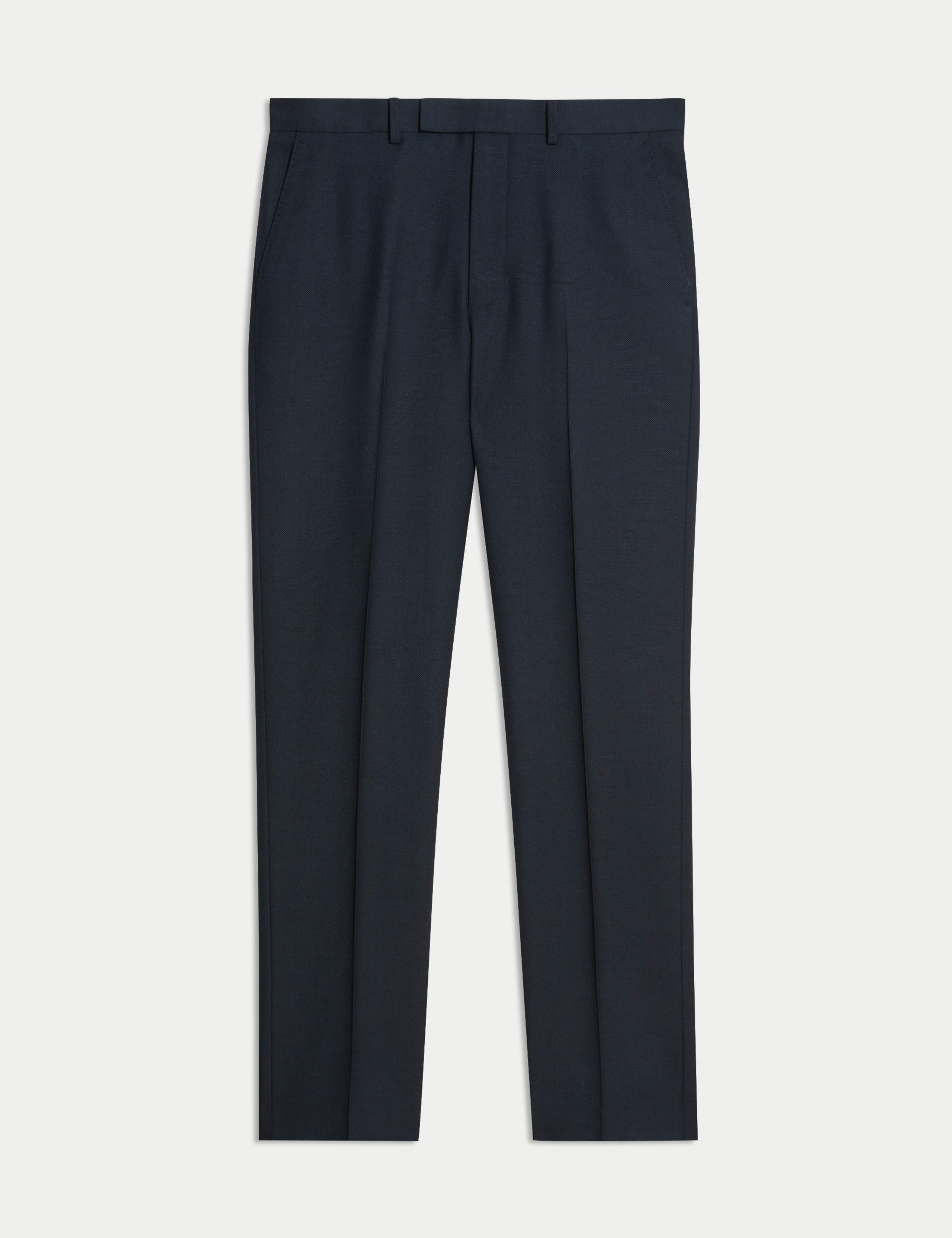 Regular Fit Pure Wool Suit Trousers 1 of 2
