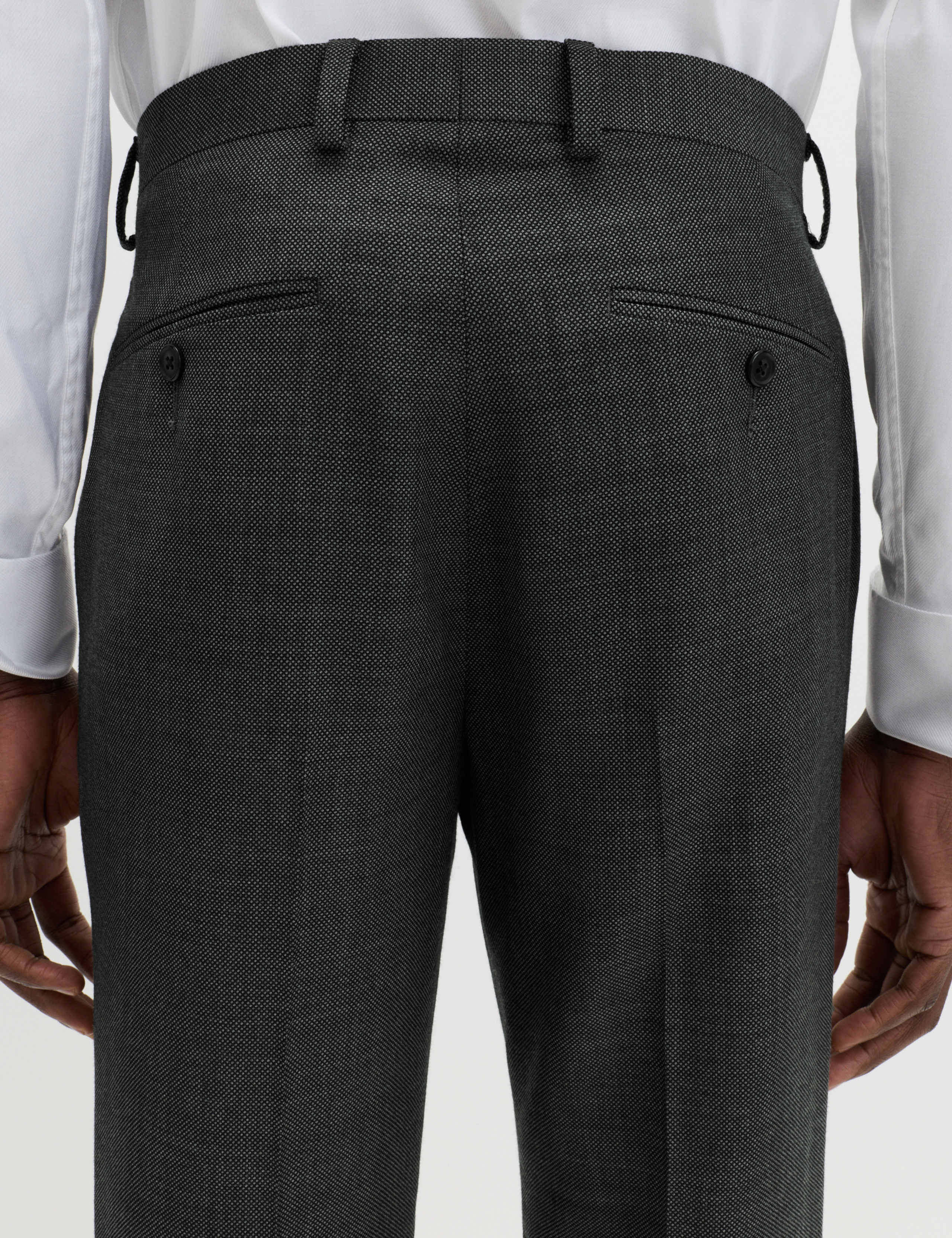 Regular Fit Premium Pure Wool Suit Trousers 4 of 7