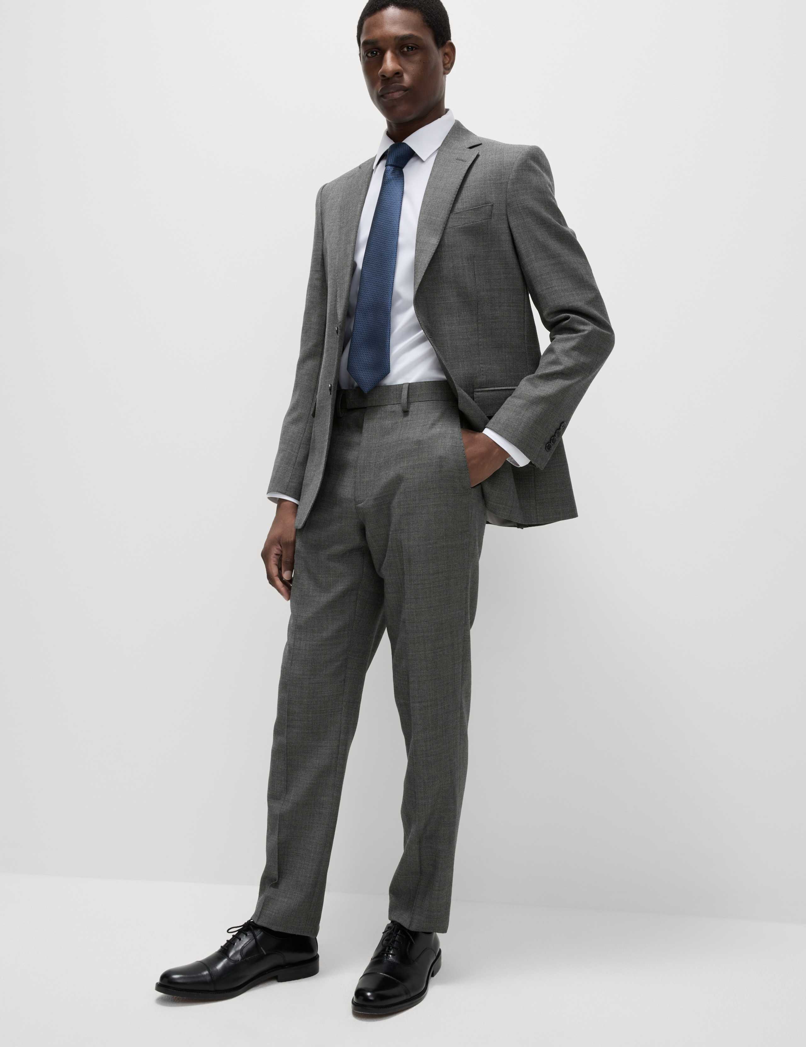 Regular Fit Pure Wool Suit Trousers 4 of 7