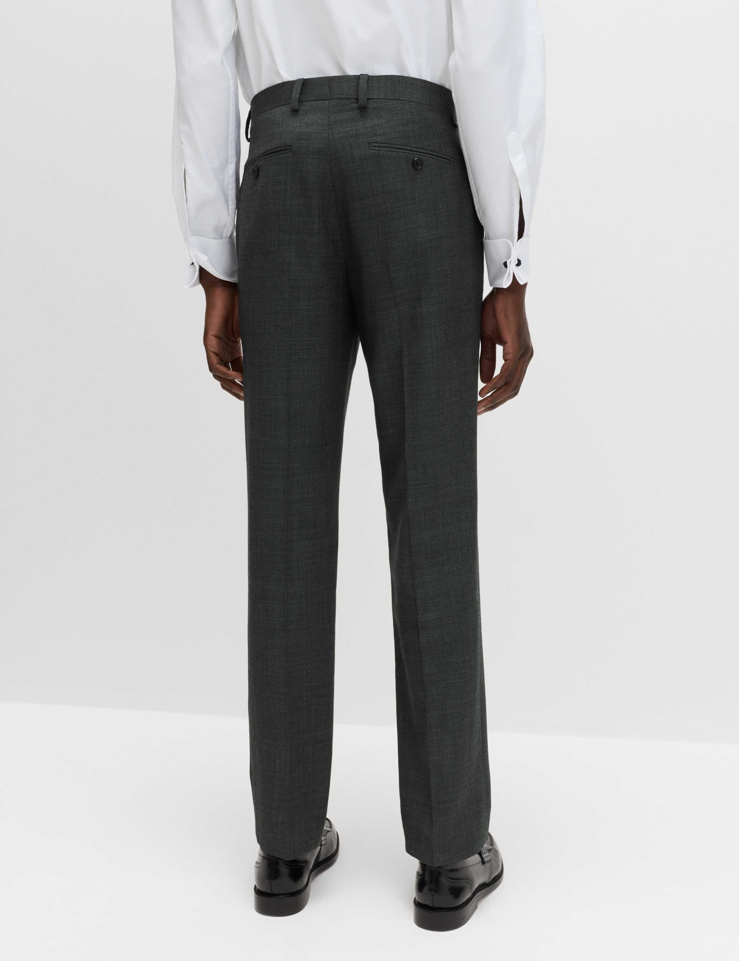 Regular Fit Premium Pure Wool Suit Trousers 5 of 7