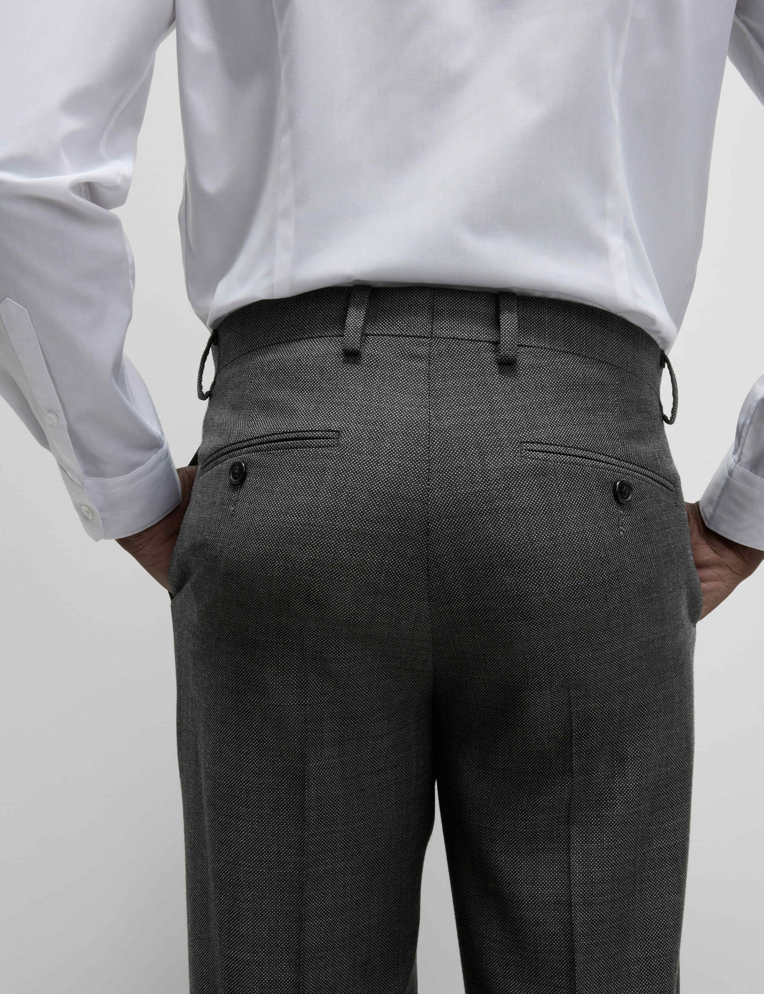 Regular Fit Pure Wool Suit Trousers 6 of 7