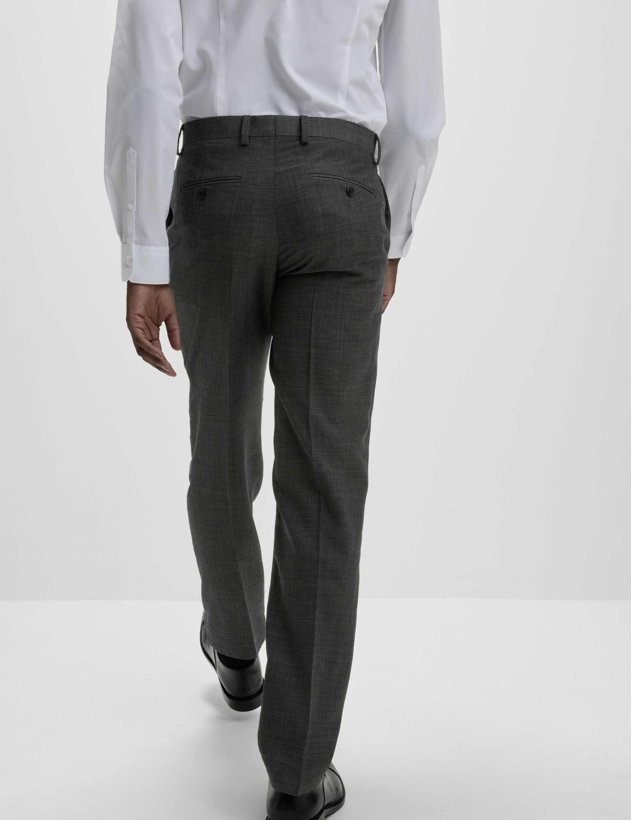 Regular Fit Premium Pure Wool Suit Trousers 7 of 7