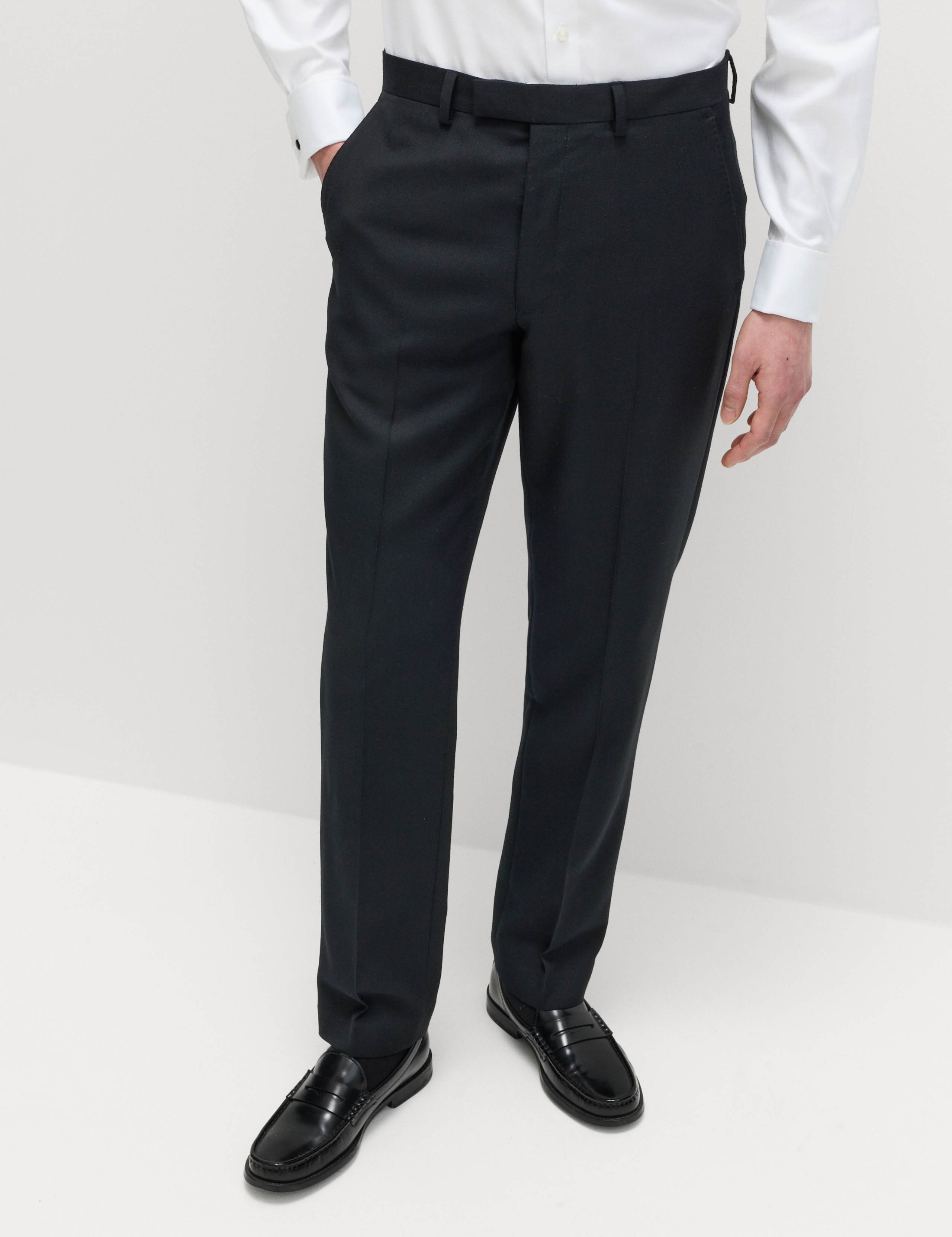 Regular Fit Premium Pure Wool Suit Trousers 1 of 7