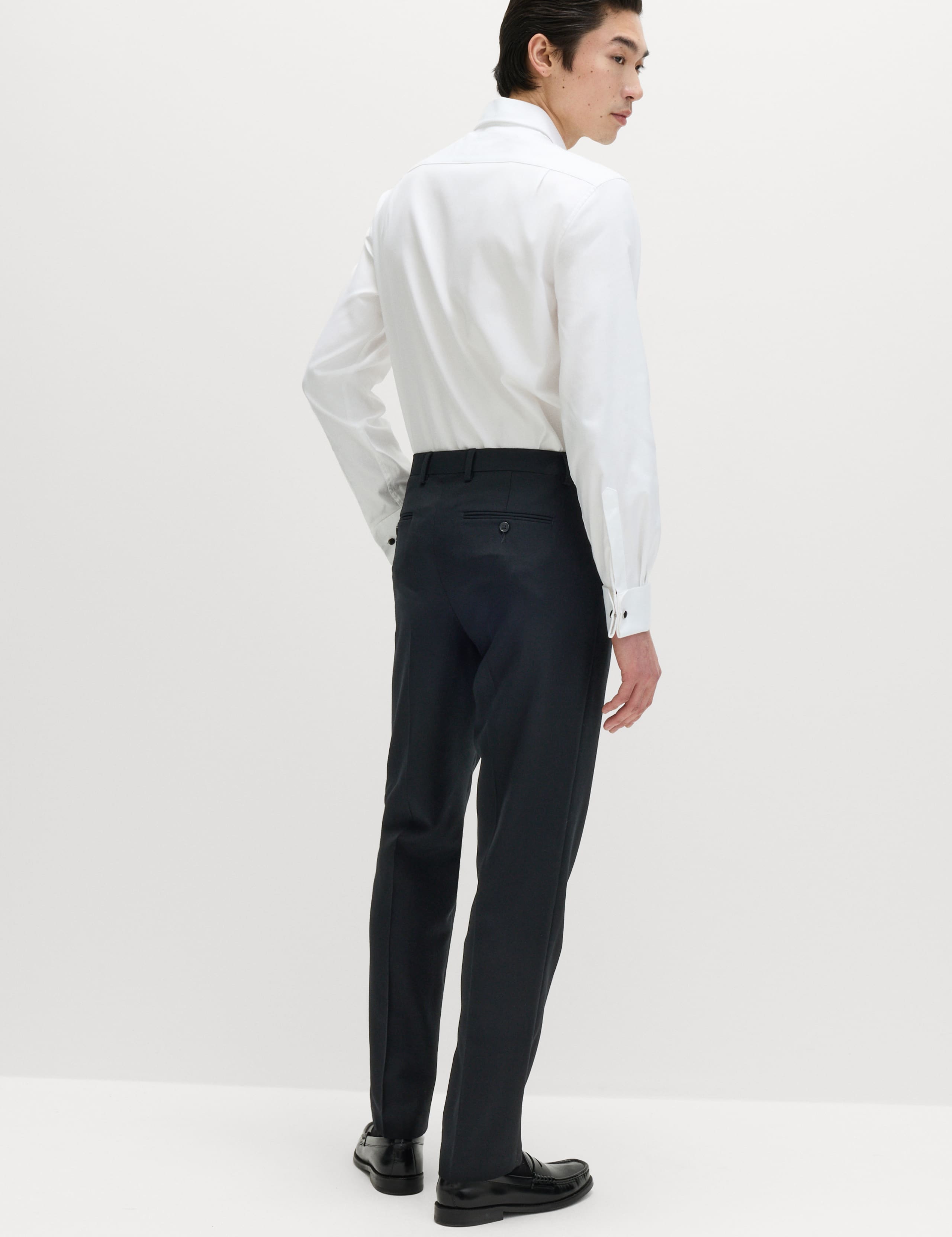 Regular Fit Premium Pure Wool Suit Trousers 5 of 7