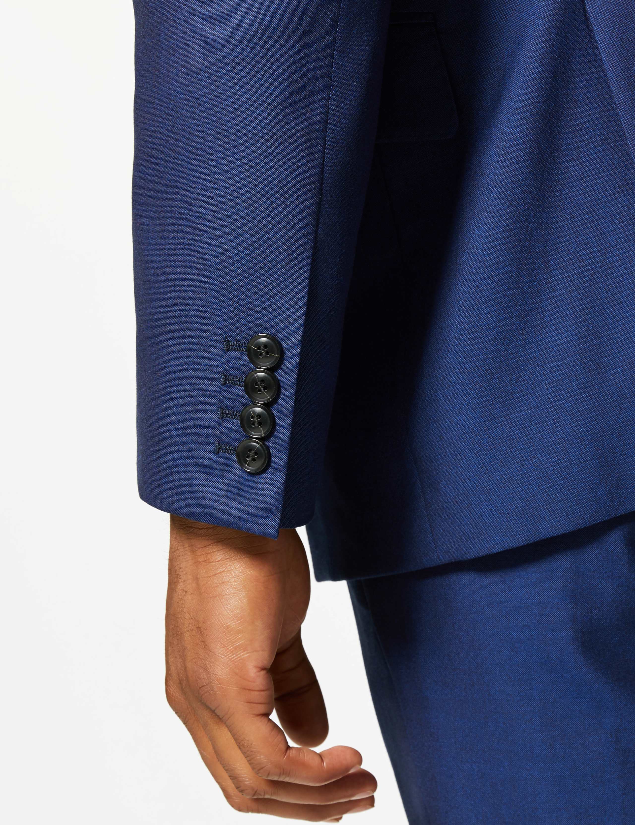 Blue Tailored Fit Wool Jacket 5 of 8