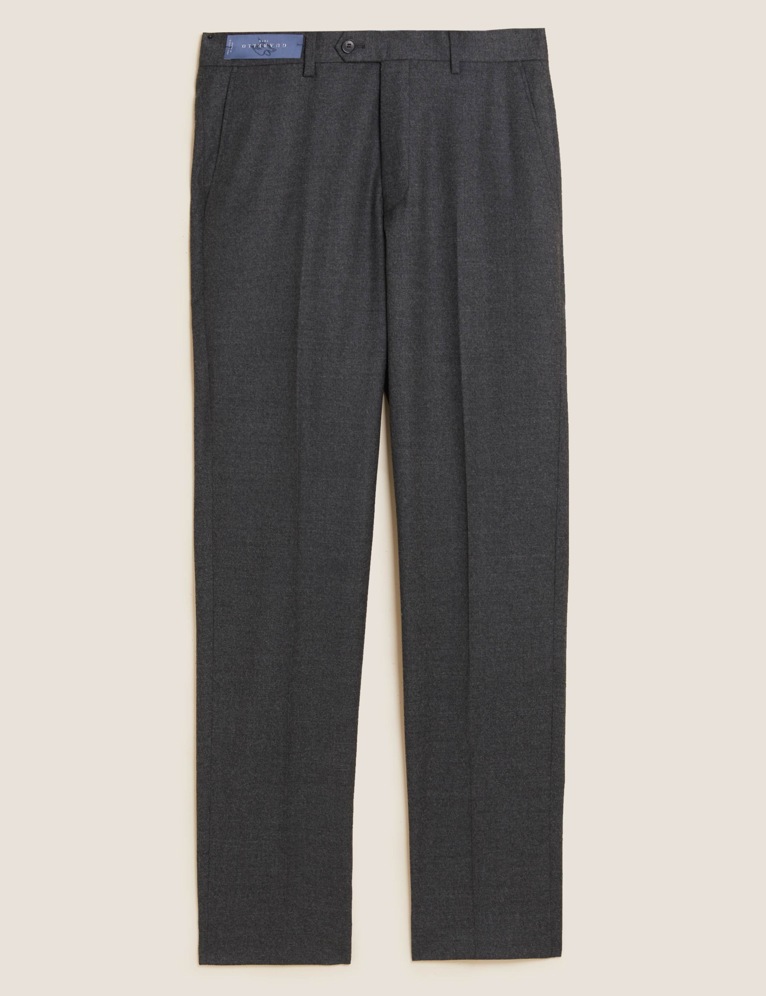 Tailored Fit Pure Wool Suit Trousers 2 of 6