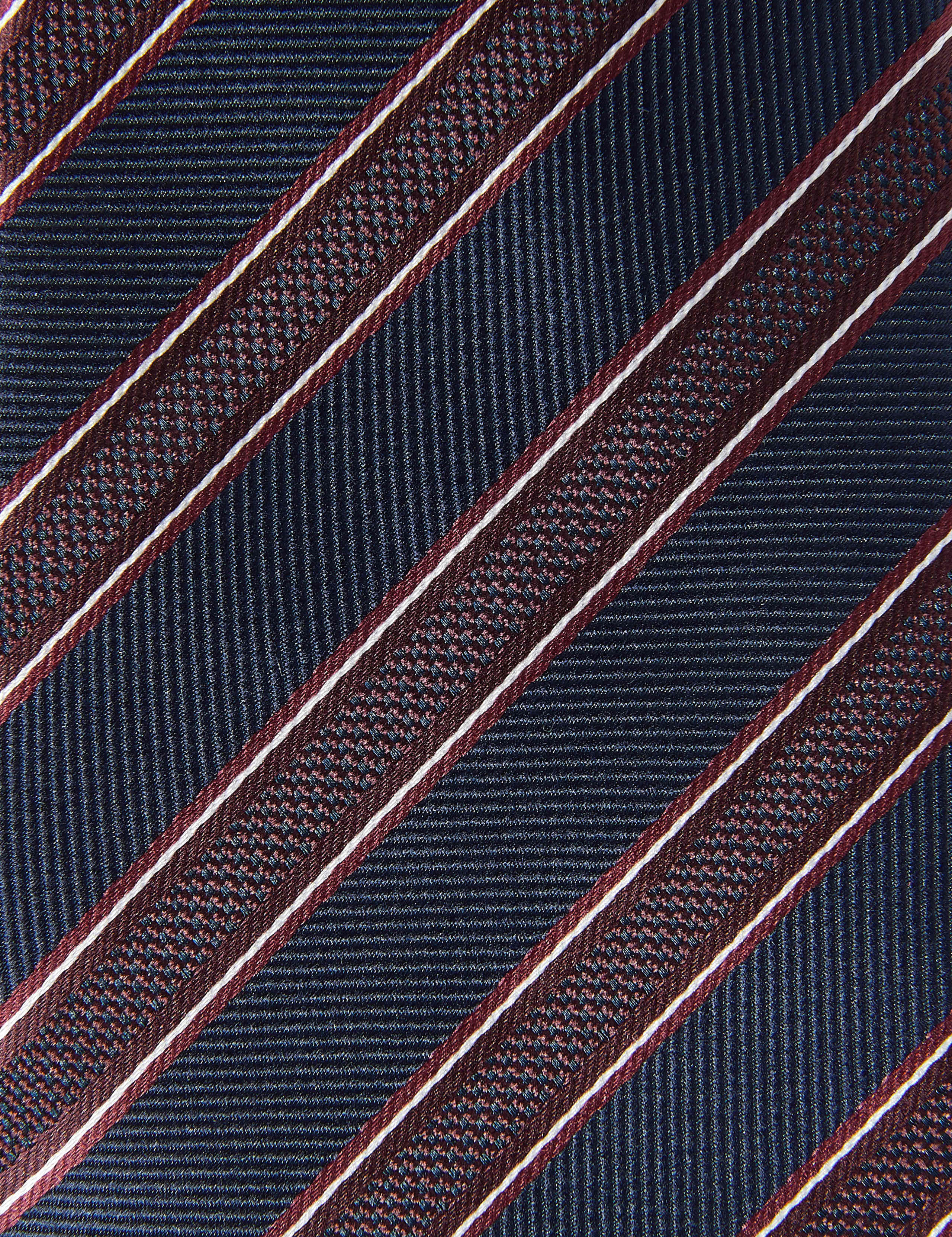 2 Pack Slim Geometric Striped Ties 4 of 5