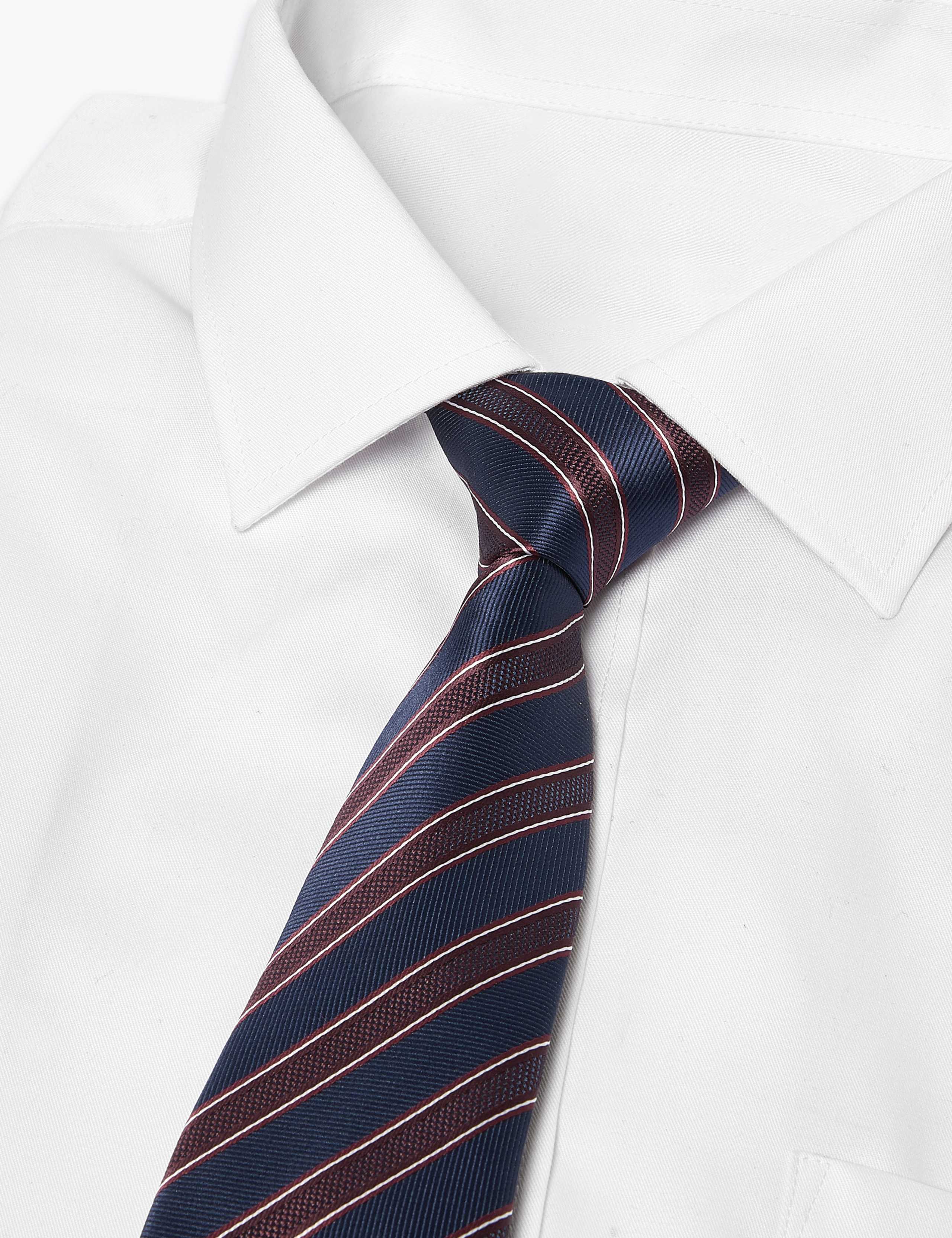 2 Pack Slim Geometric Striped Ties 2 of 5