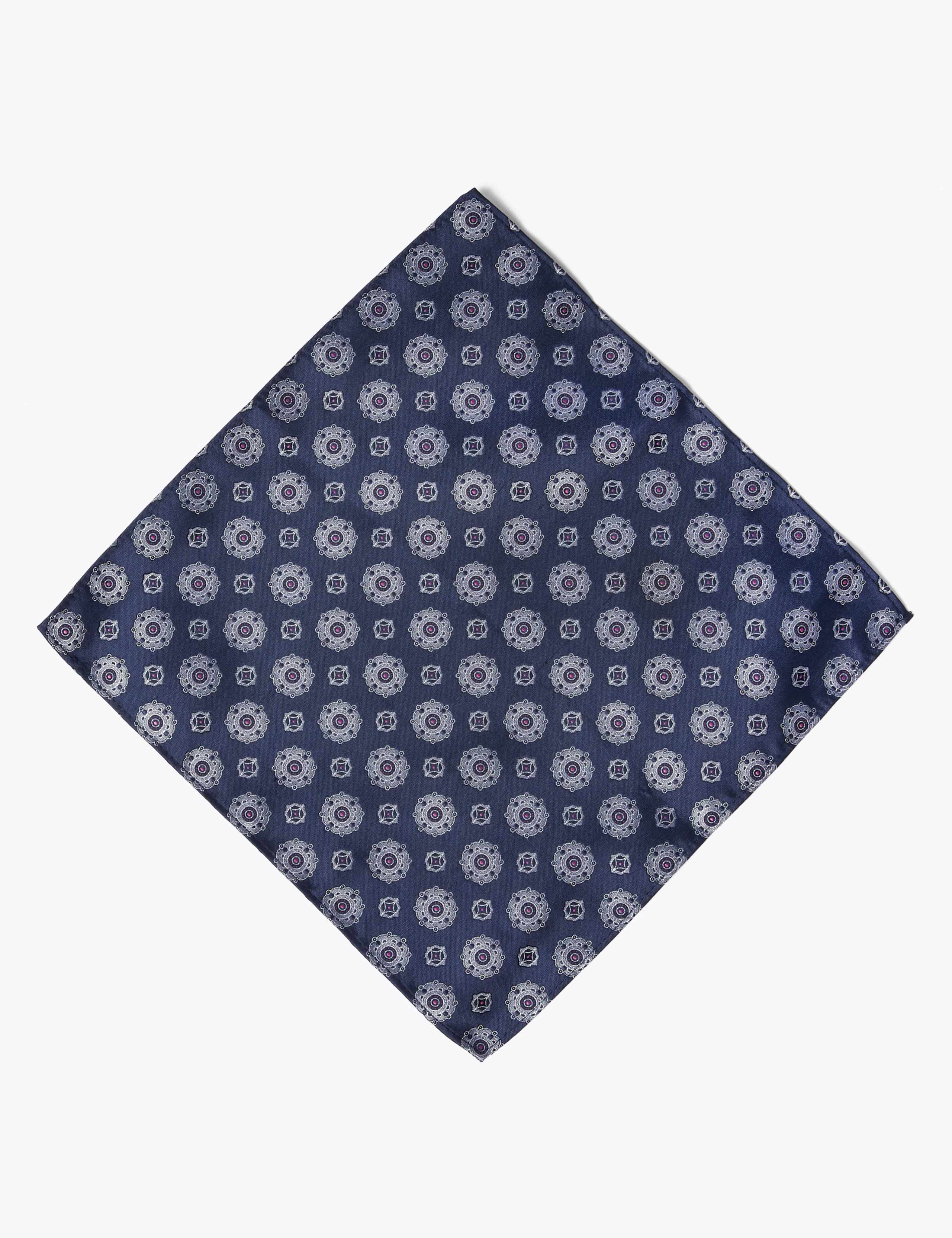 Geometric Woven Slim Tie & Pocket Square Set 3 of 4