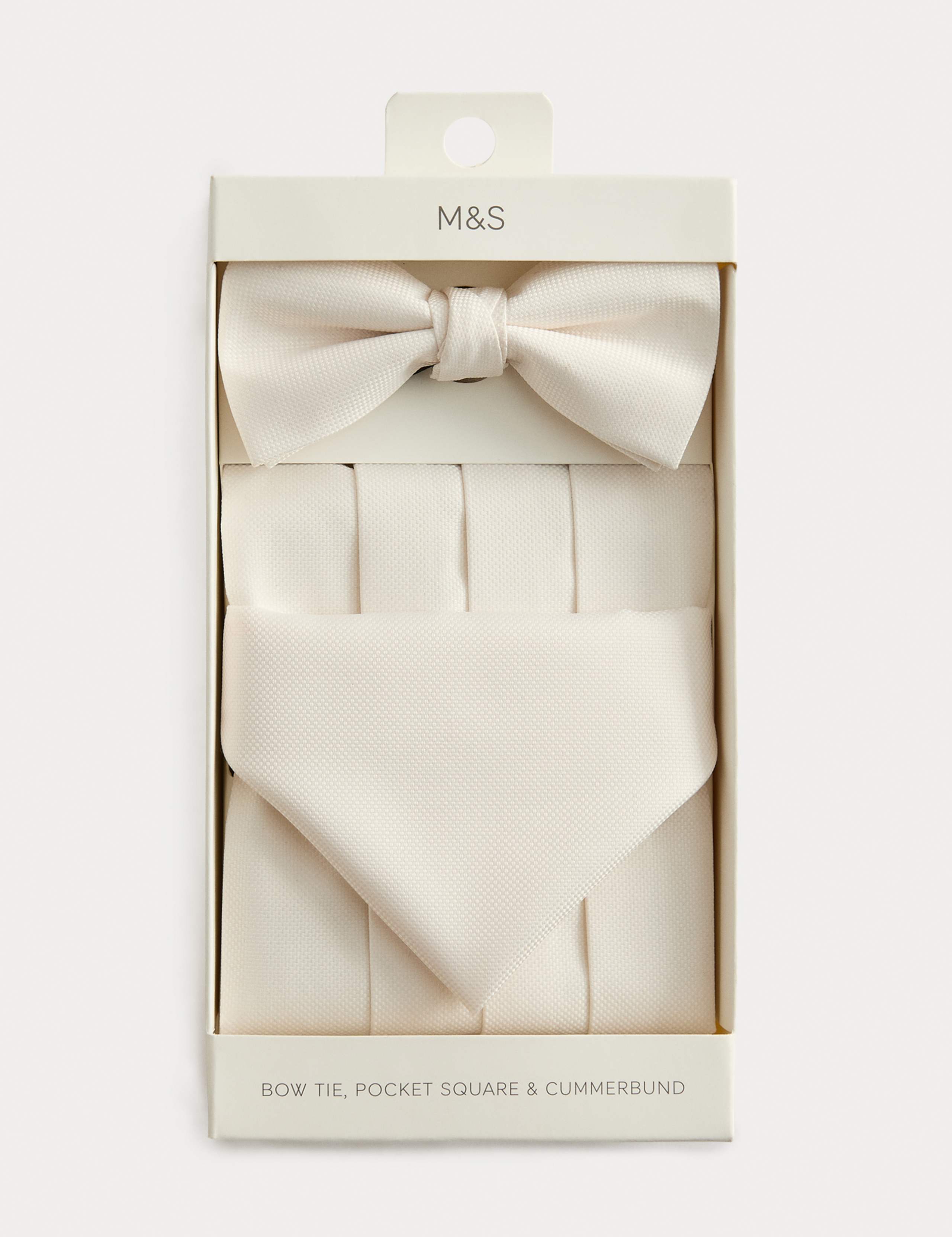 Textured Bow Tie, Handkerchief, and Cummerbund Set 2 of 2