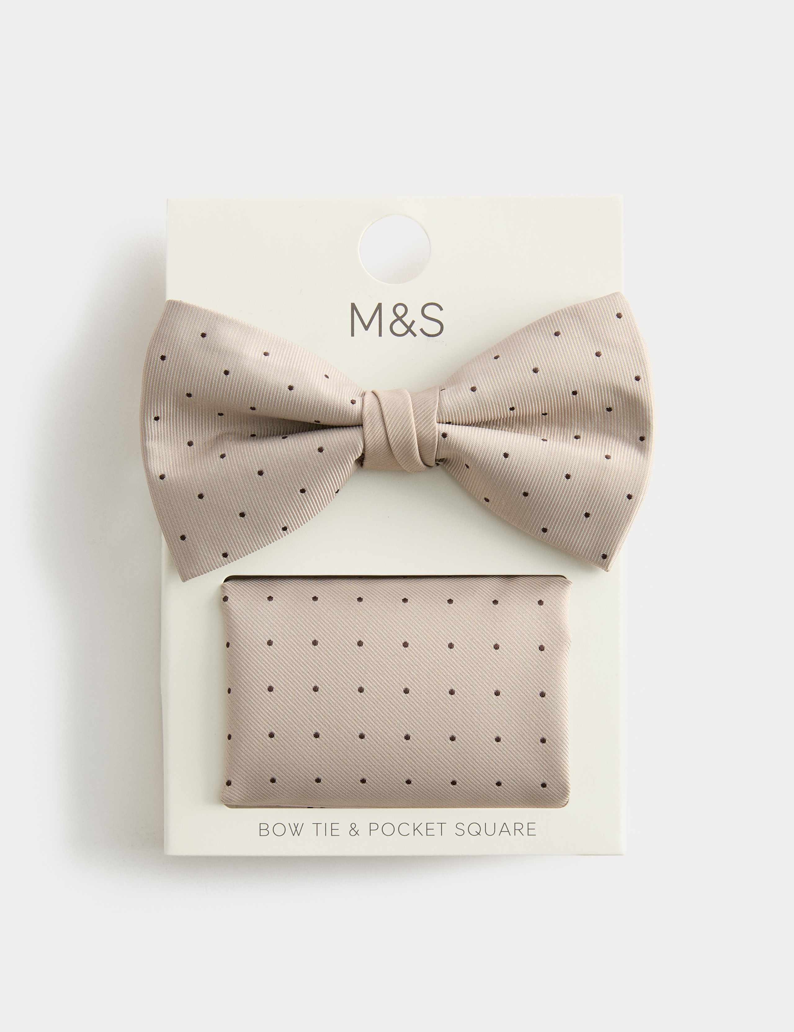 Polka Dot Bow Tie and Handkerchief Set 2 of 2