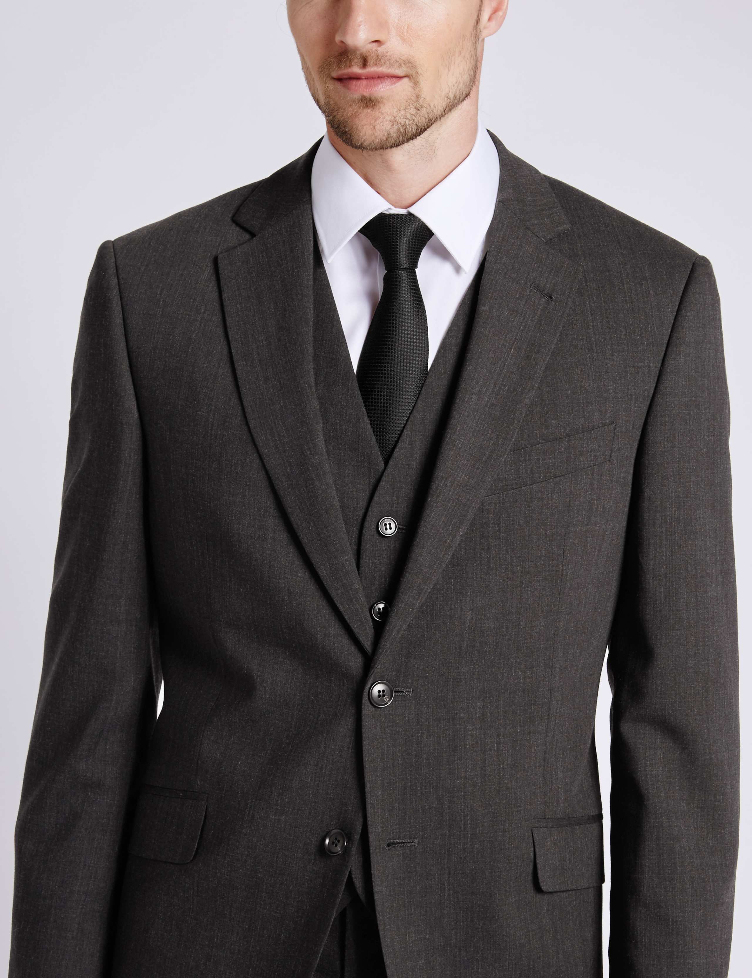 Charcoal Regular Fit Jacket 4 of 7