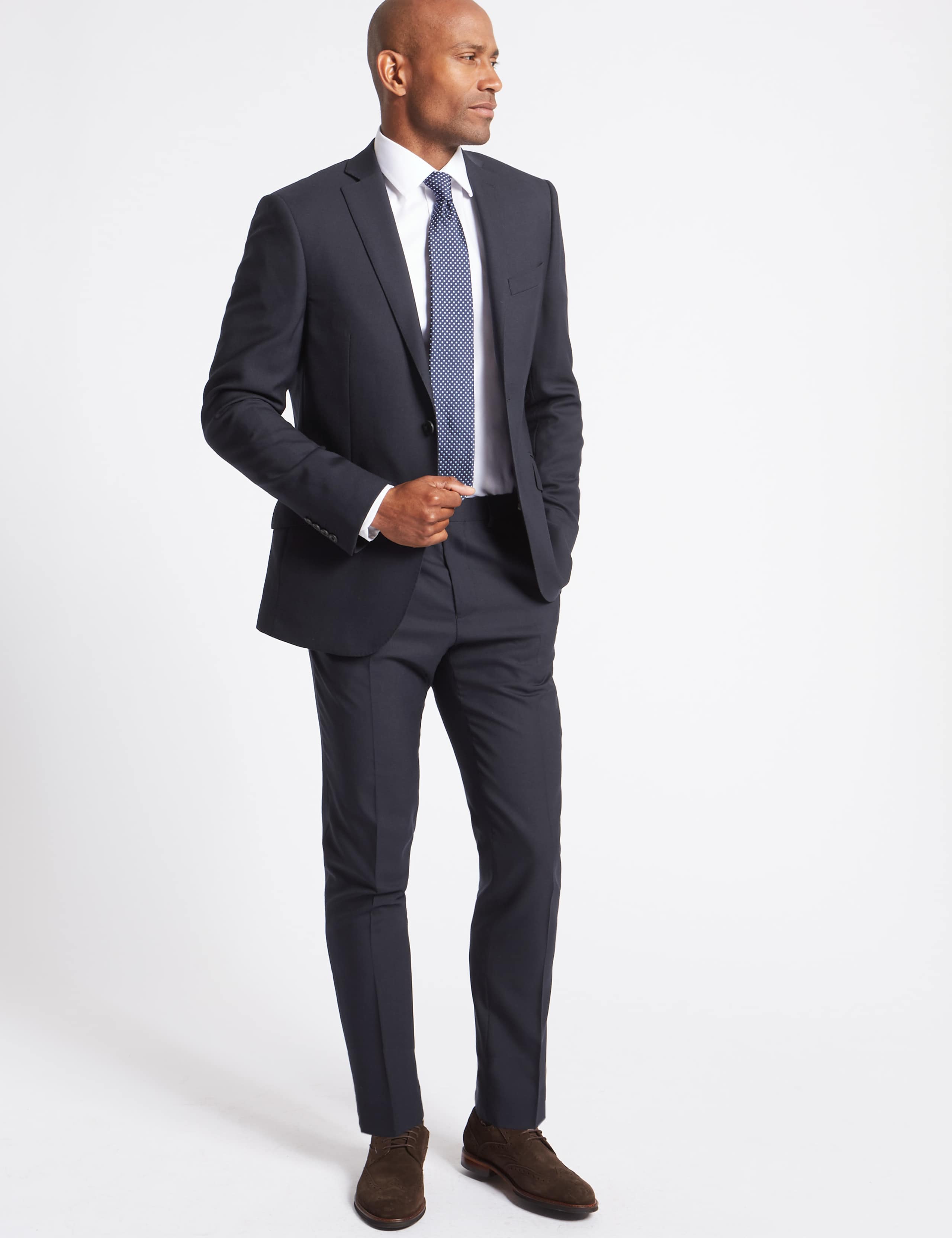 Big & Tall Navy Slim Fit Wool Jacket 1 of 9