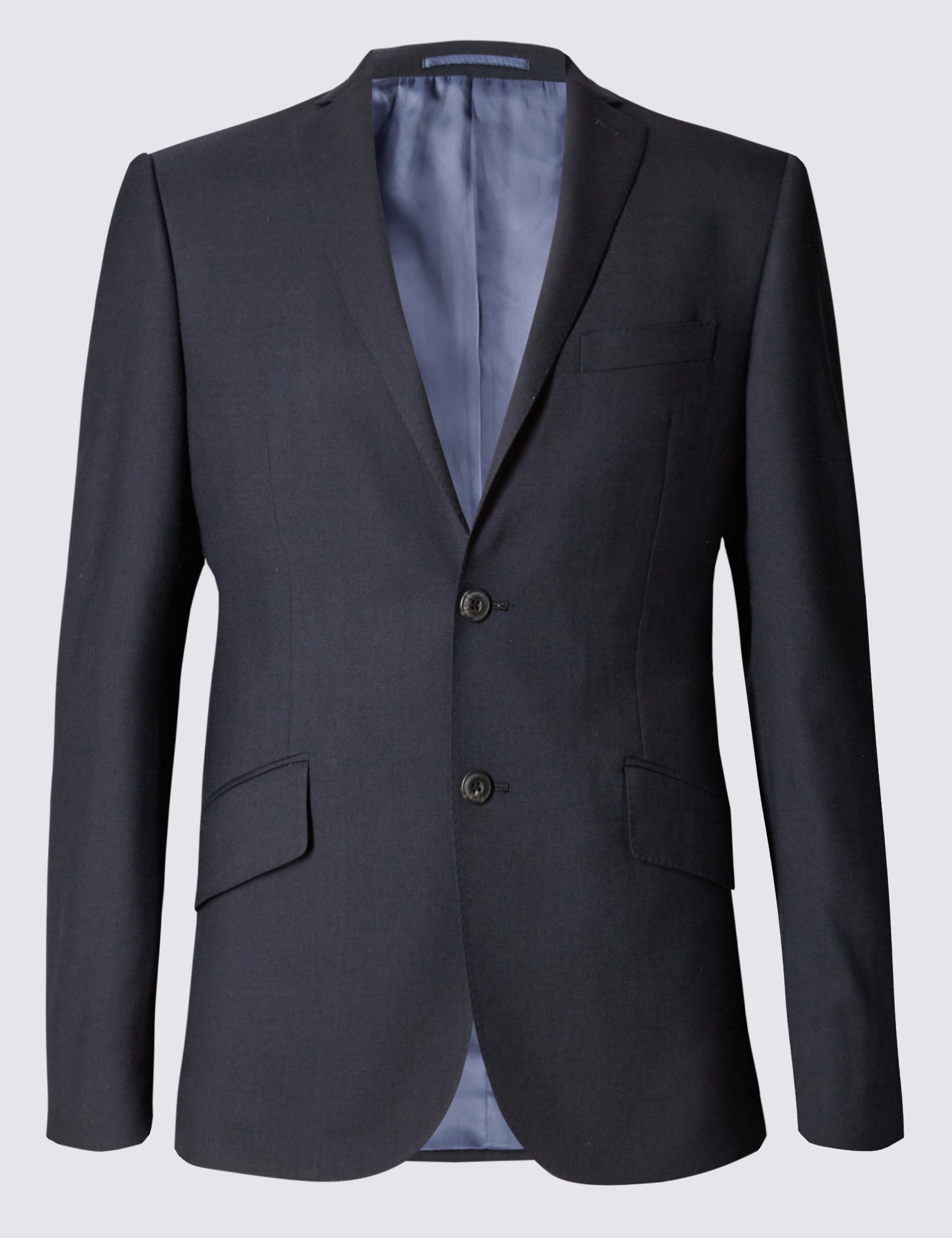 Big & Tall Navy Slim Fit Wool Jacket 2 of 9