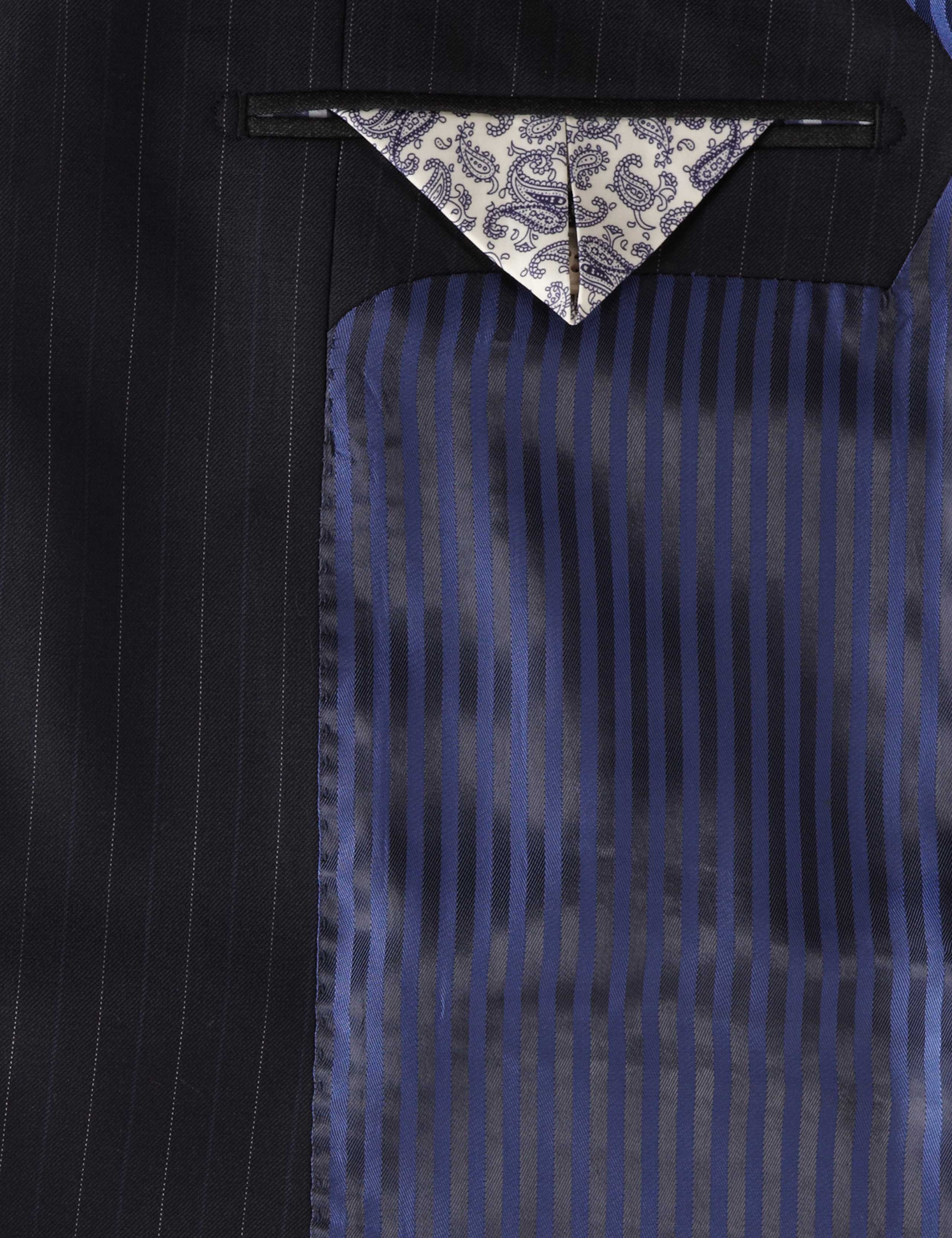 Pure New Wool 2 Button Pinstriped Jacket 8 of 9