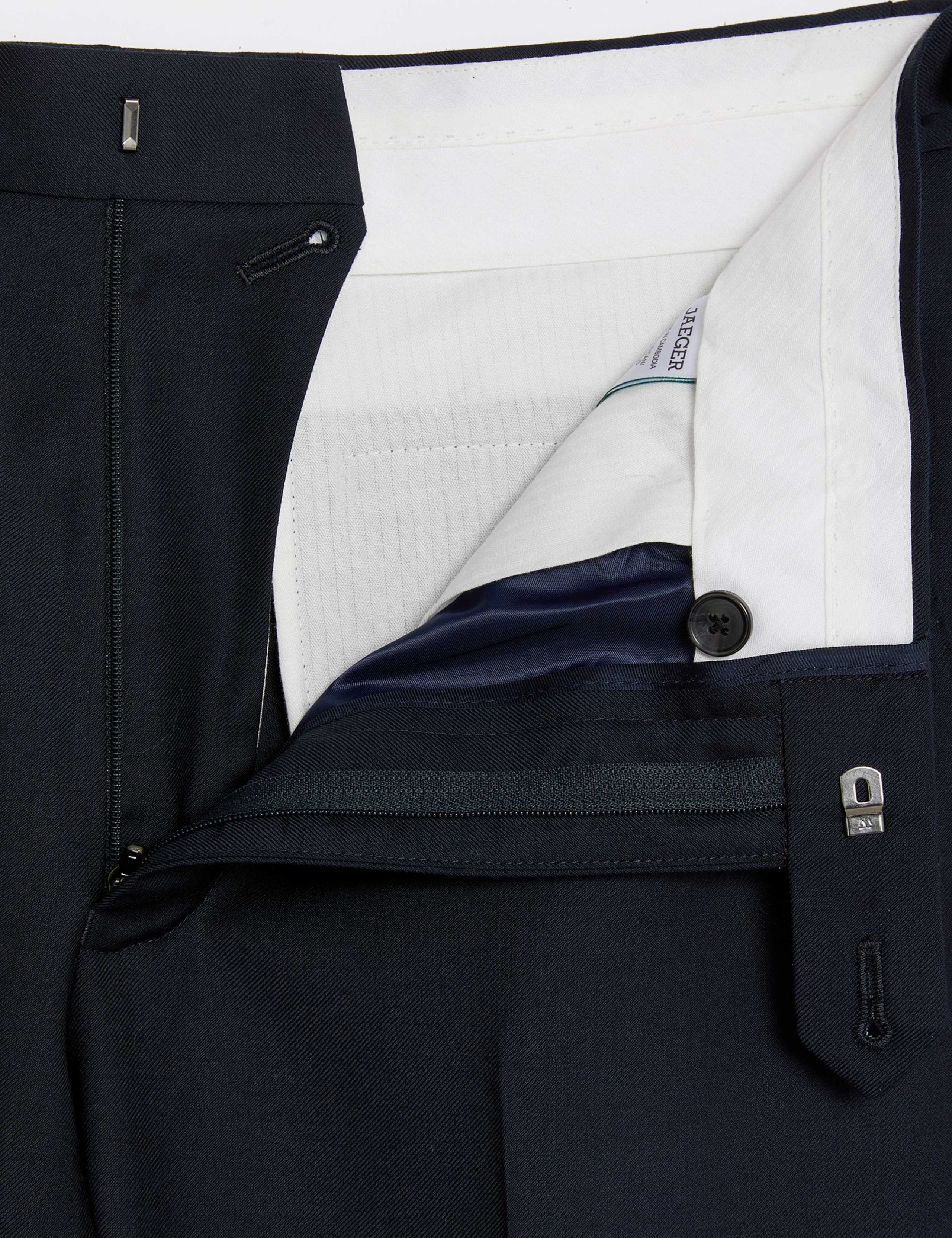 Tailored Fit Pure Wool Twill Suit Trousers 3 of 8