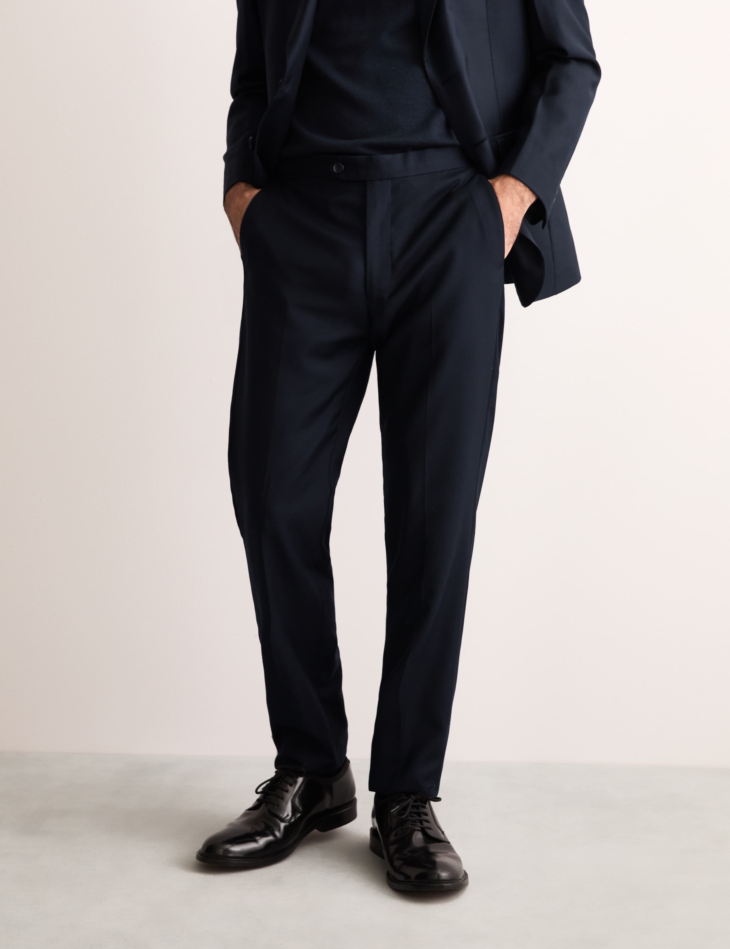 Tailored Fit Pure Wool Twill Suit Trousers 4 of 8