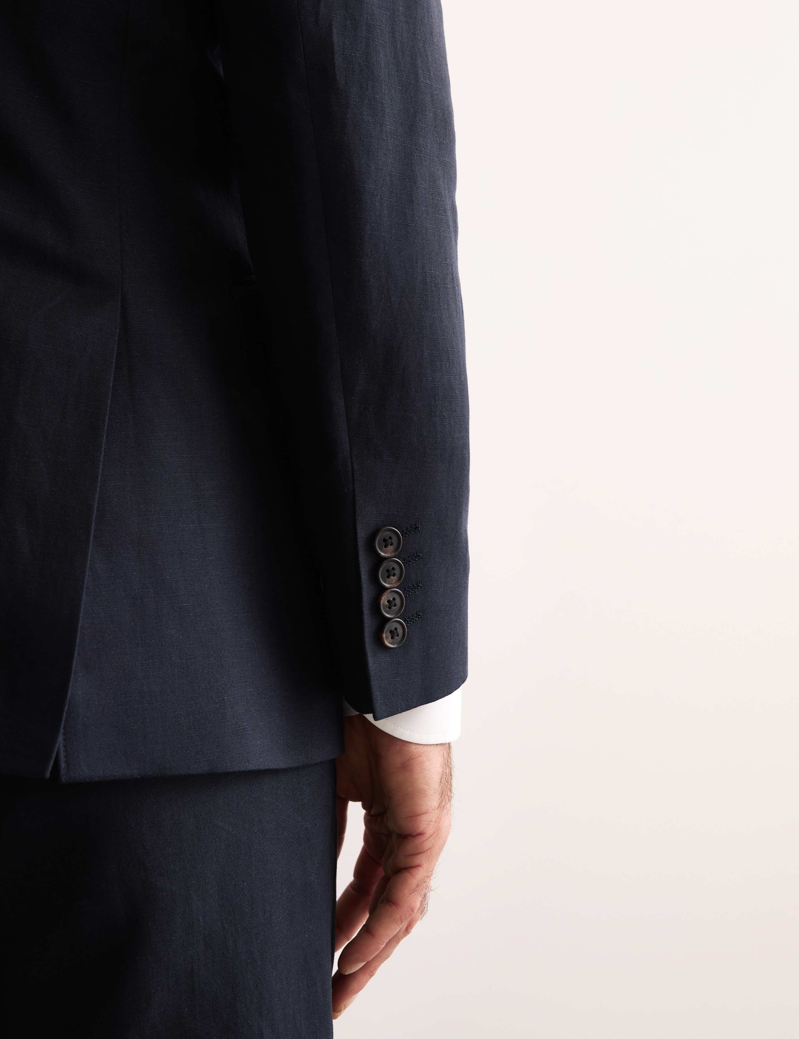 Tailored Fit Silk & Linen Blend Suit Jacket 6 of 8