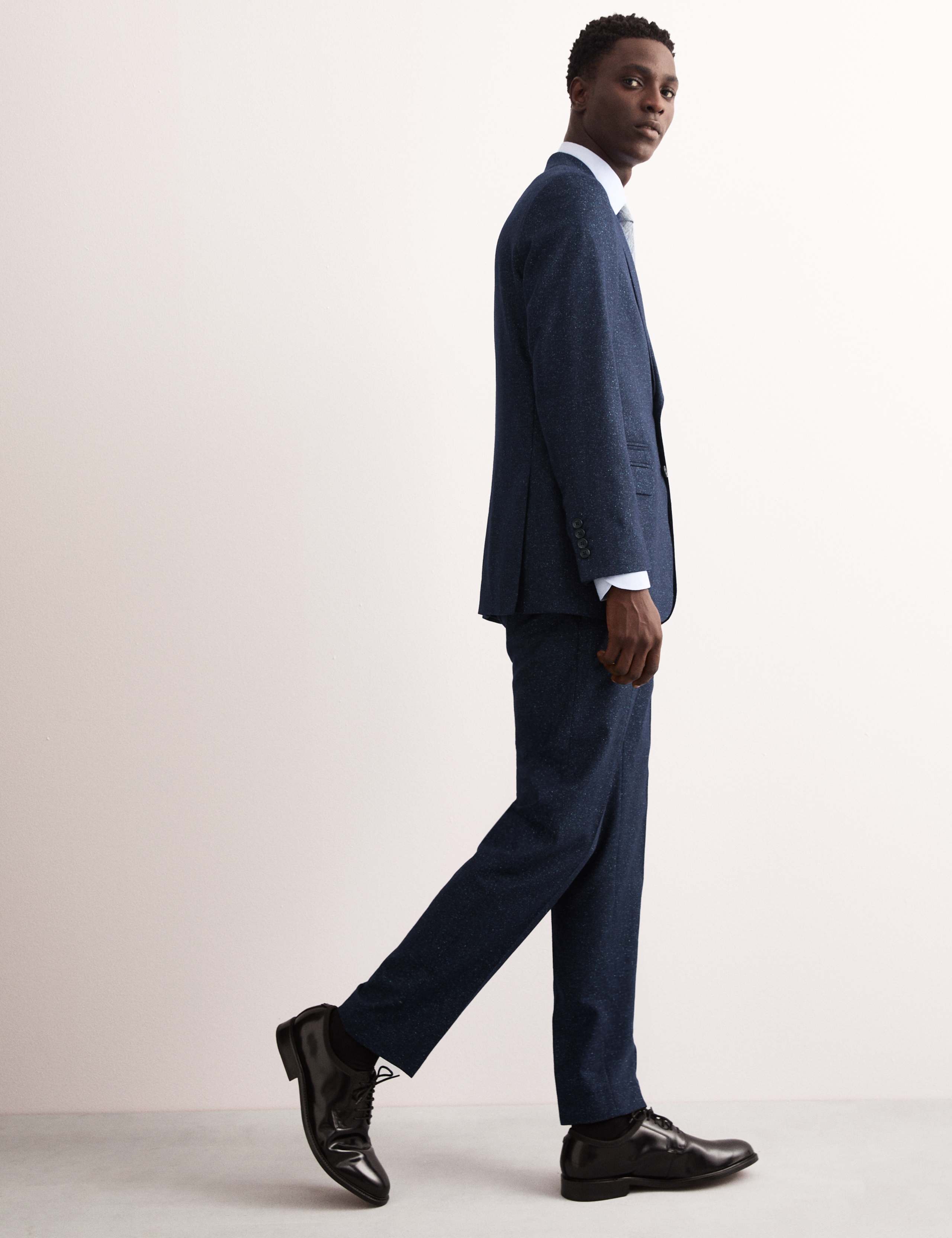 Tailored Fit Italian Wool Suit Jacket with Silk 8 of 9