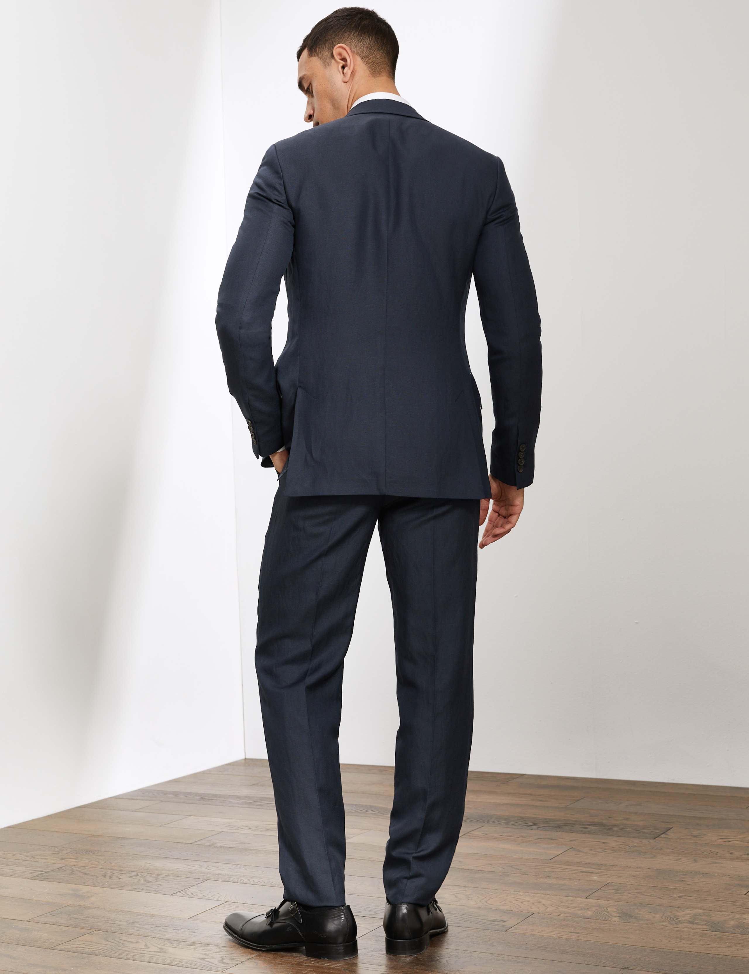 Slim Fit Silk And Linen Jacket 6 of 8