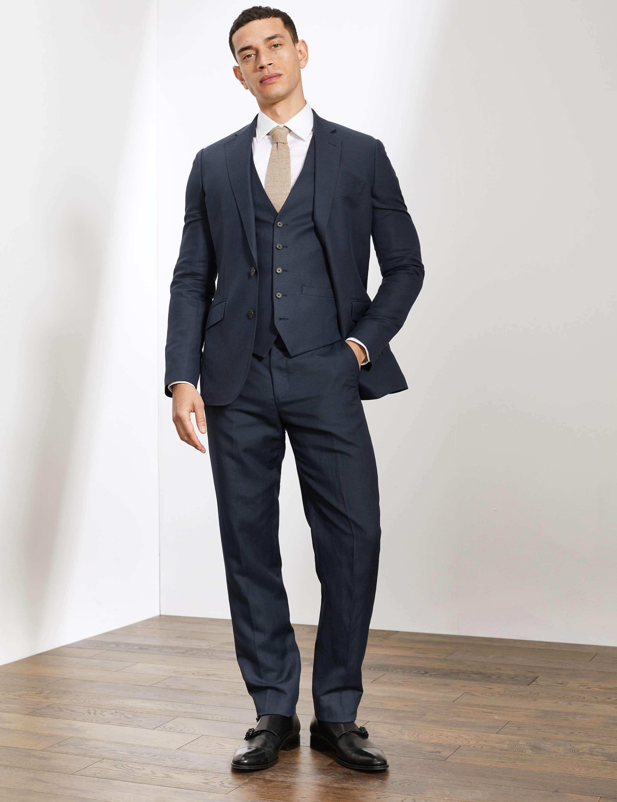 Slim Fit Silk And Linen Jacket 7 of 8