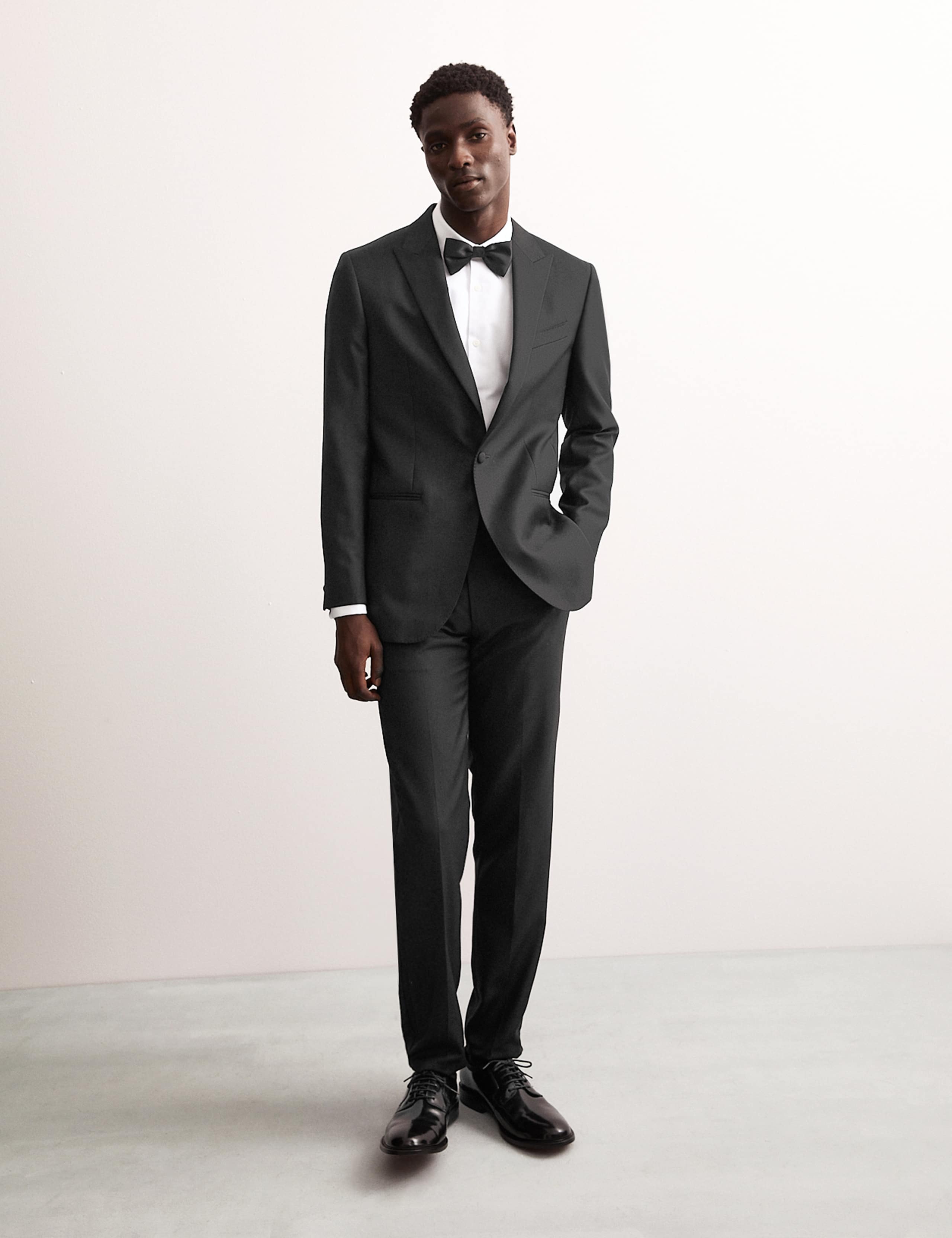 Tailored Fit Pure Wool Tuxedo Jacket 7 of 7
