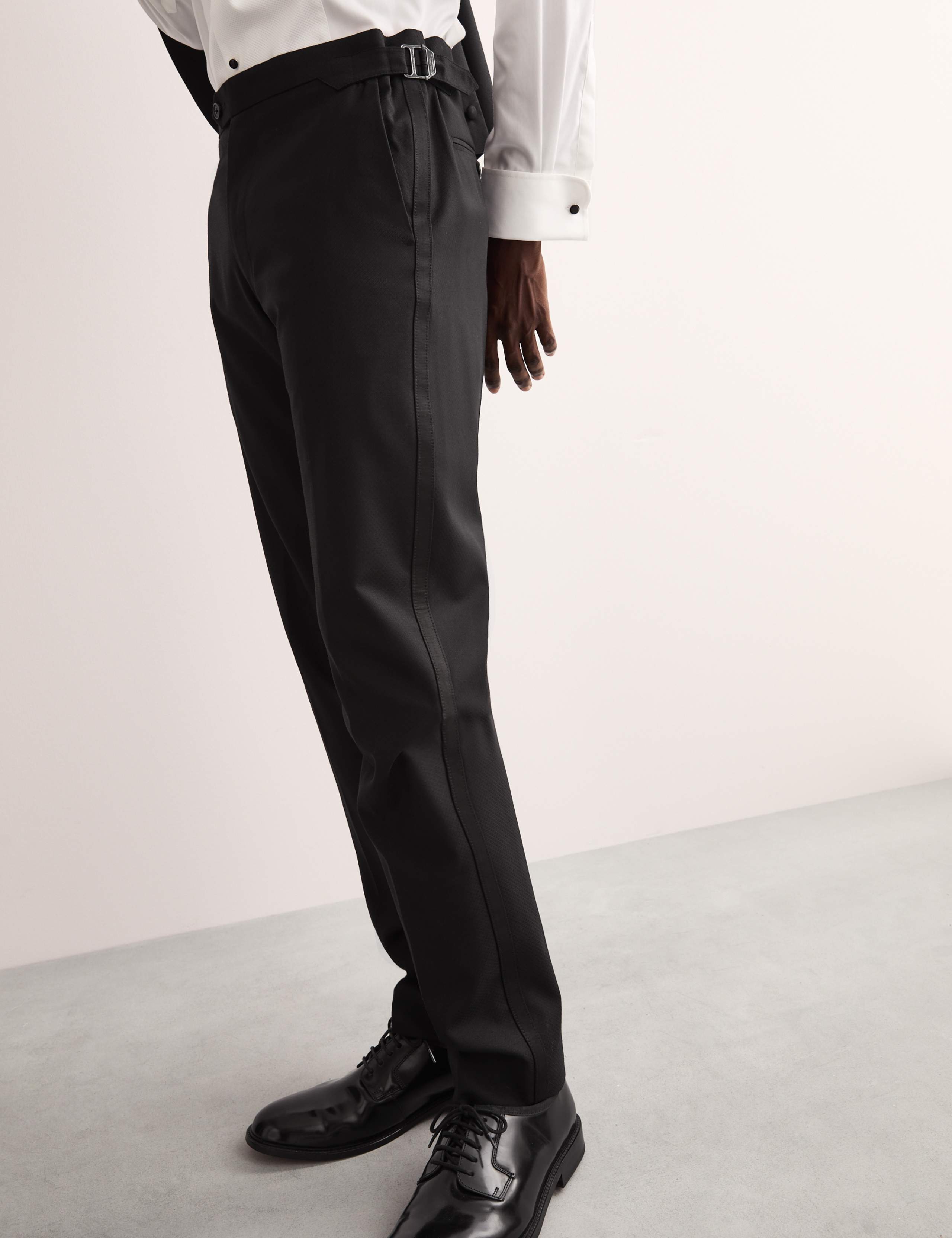 Tailored Fit Pure Wool Tuxedo Trousers 5 of 7