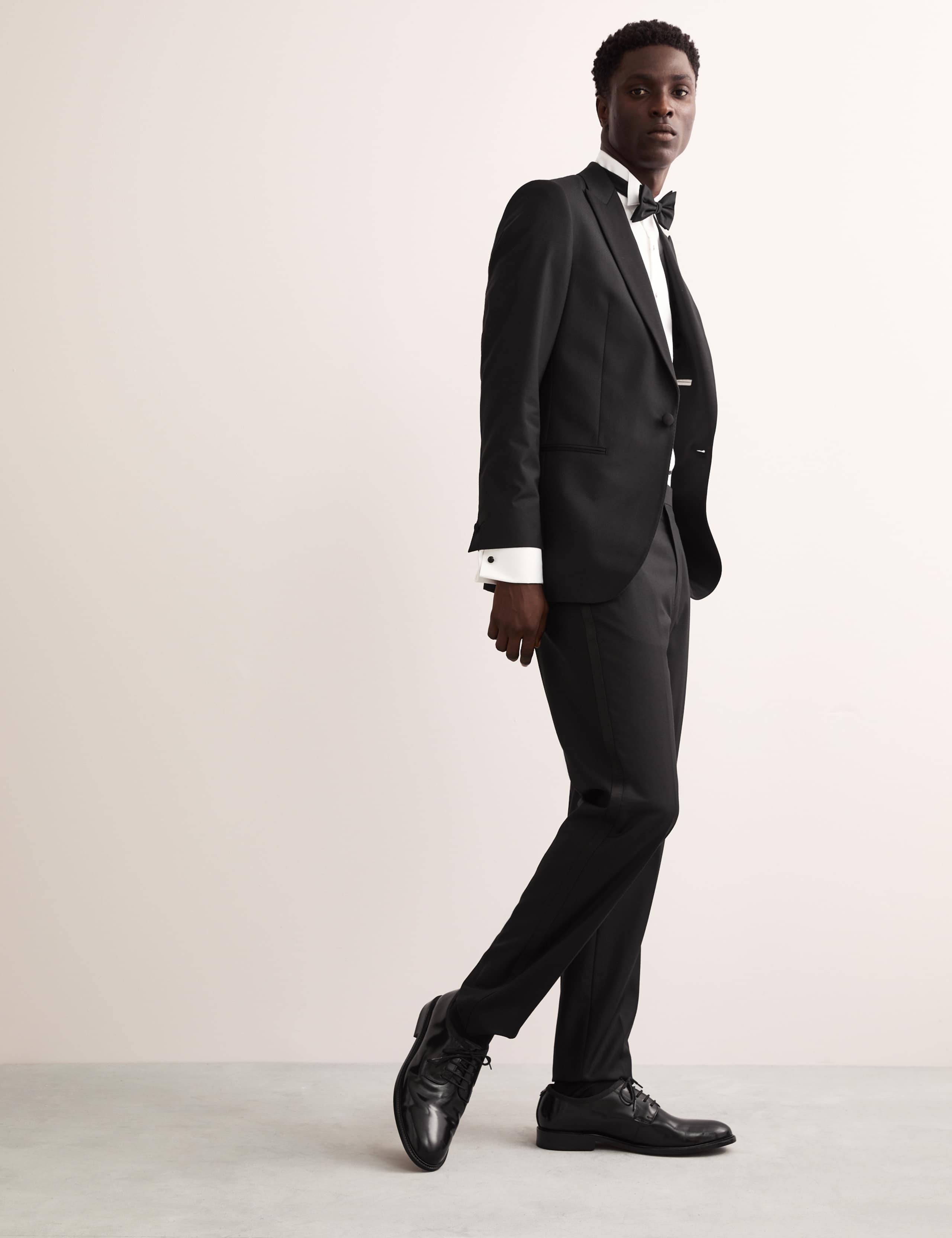 Tailored Fit Pure Wool Tuxedo Trousers 6 of 7