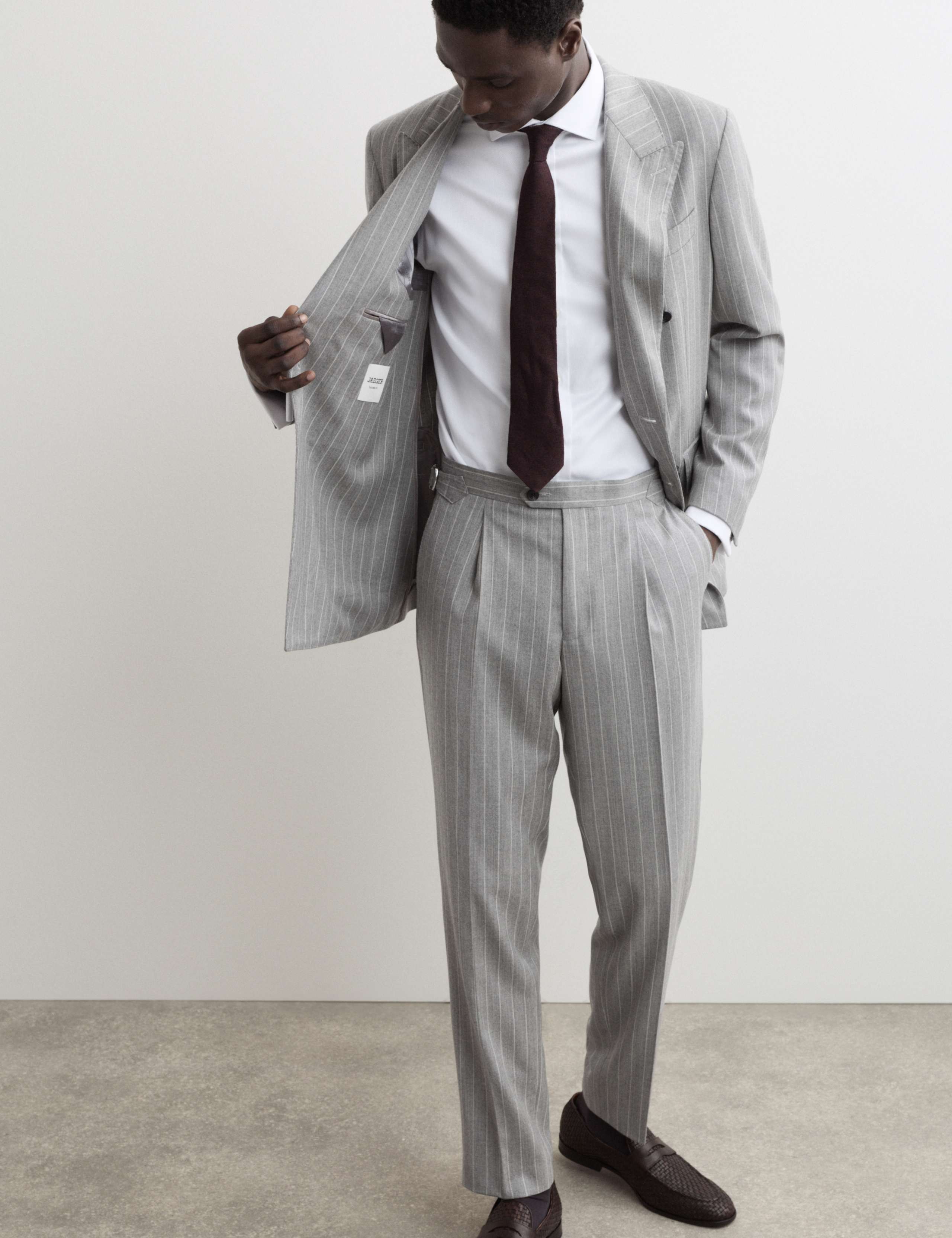 Italian Wool Rich Suit Jacket with Cashmere 4 of 7