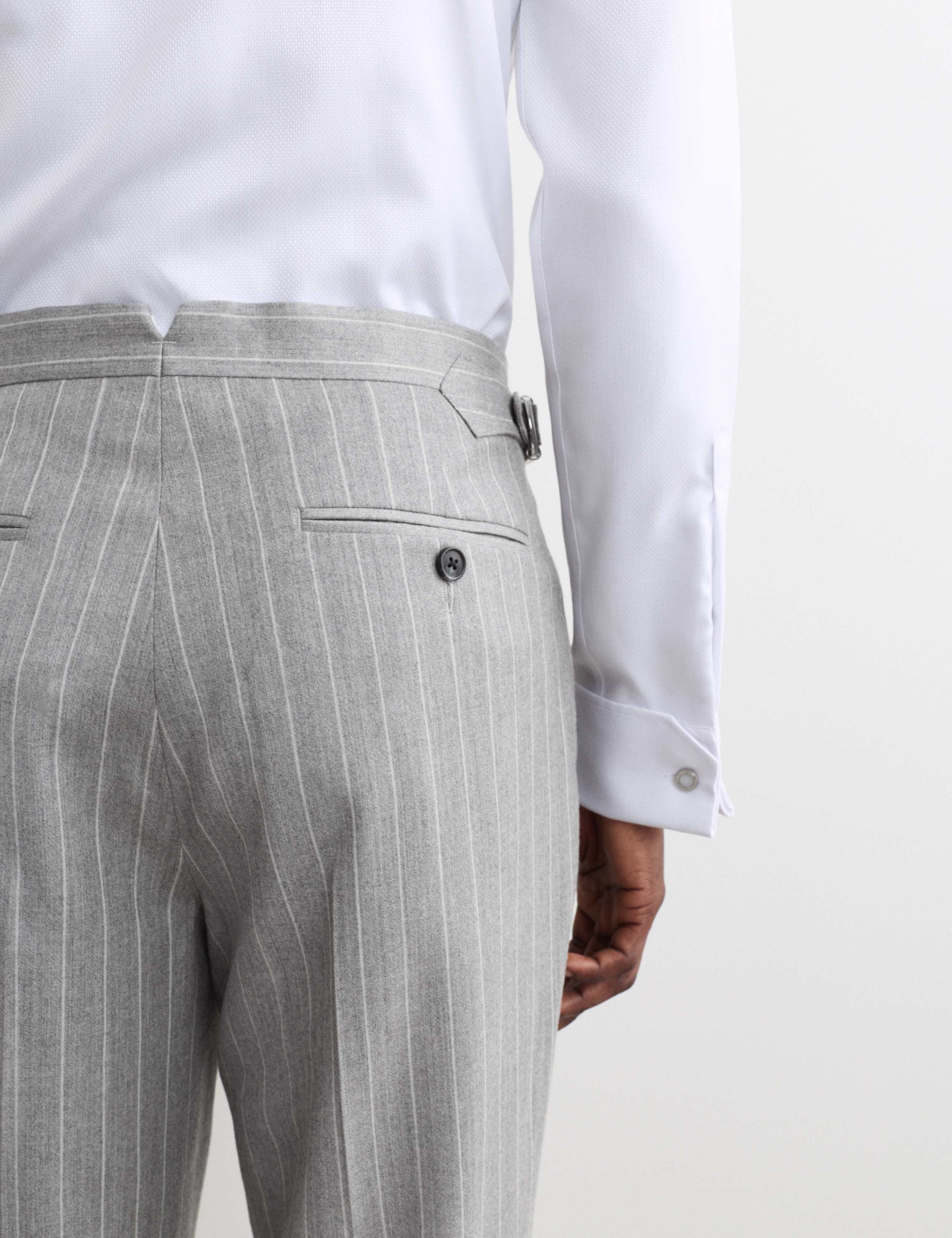 Wool Rich Chalk Stripe Suit Trousers 4 of 5