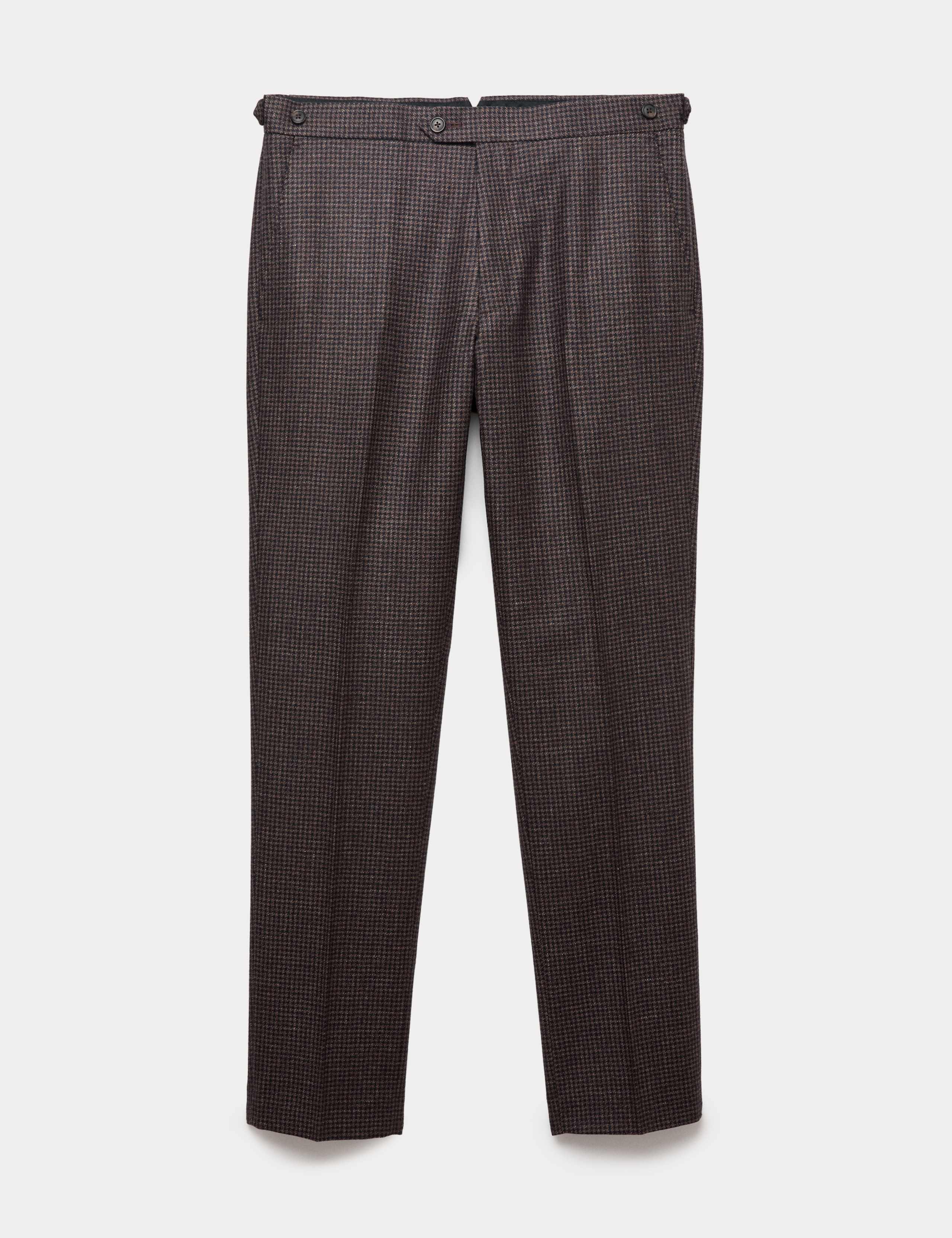 Wool Rich Melange Trousers with Silk 2 of 6