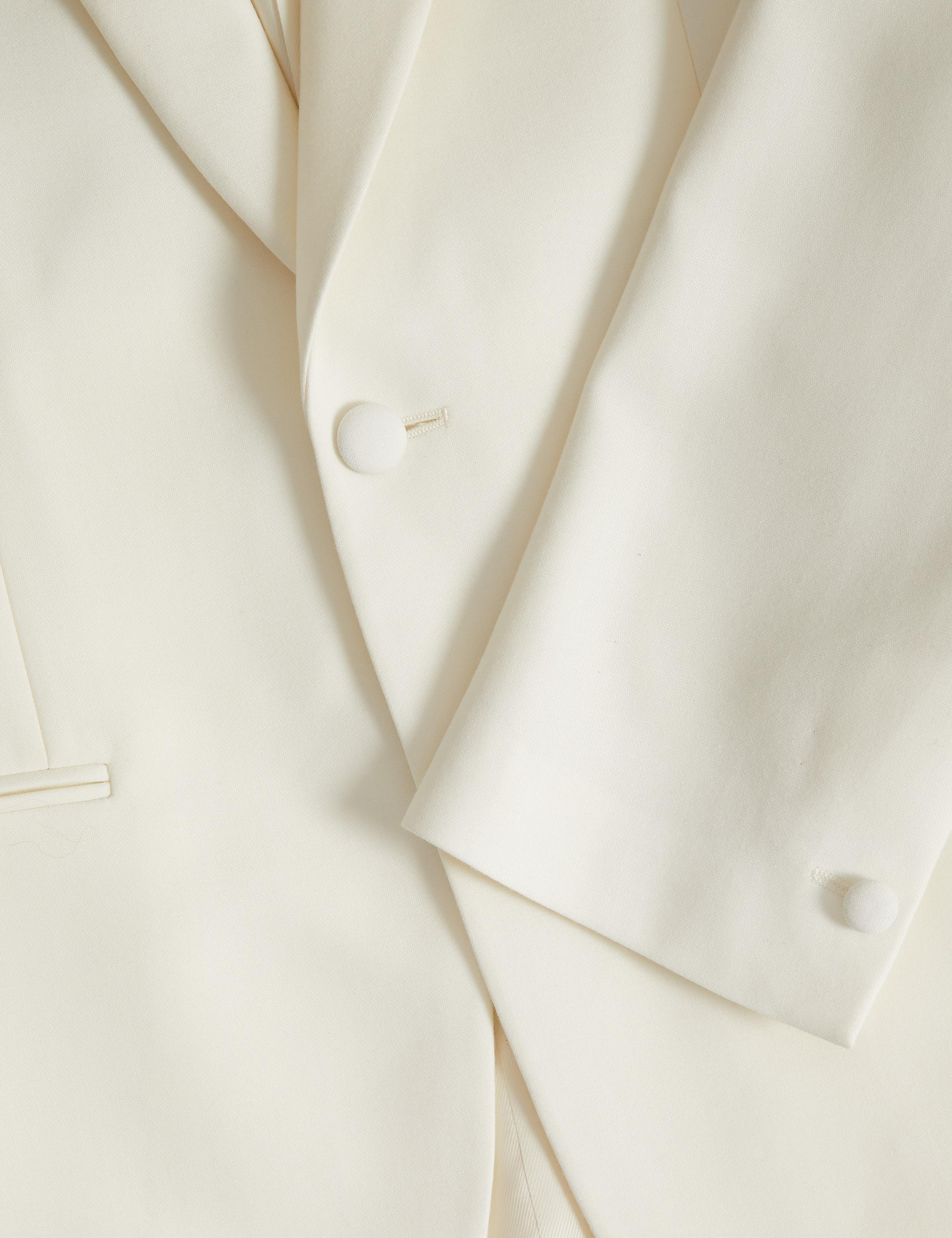 Wool Rich Shawl Lapel Dinner Tuxedo Jacket 3 of 6