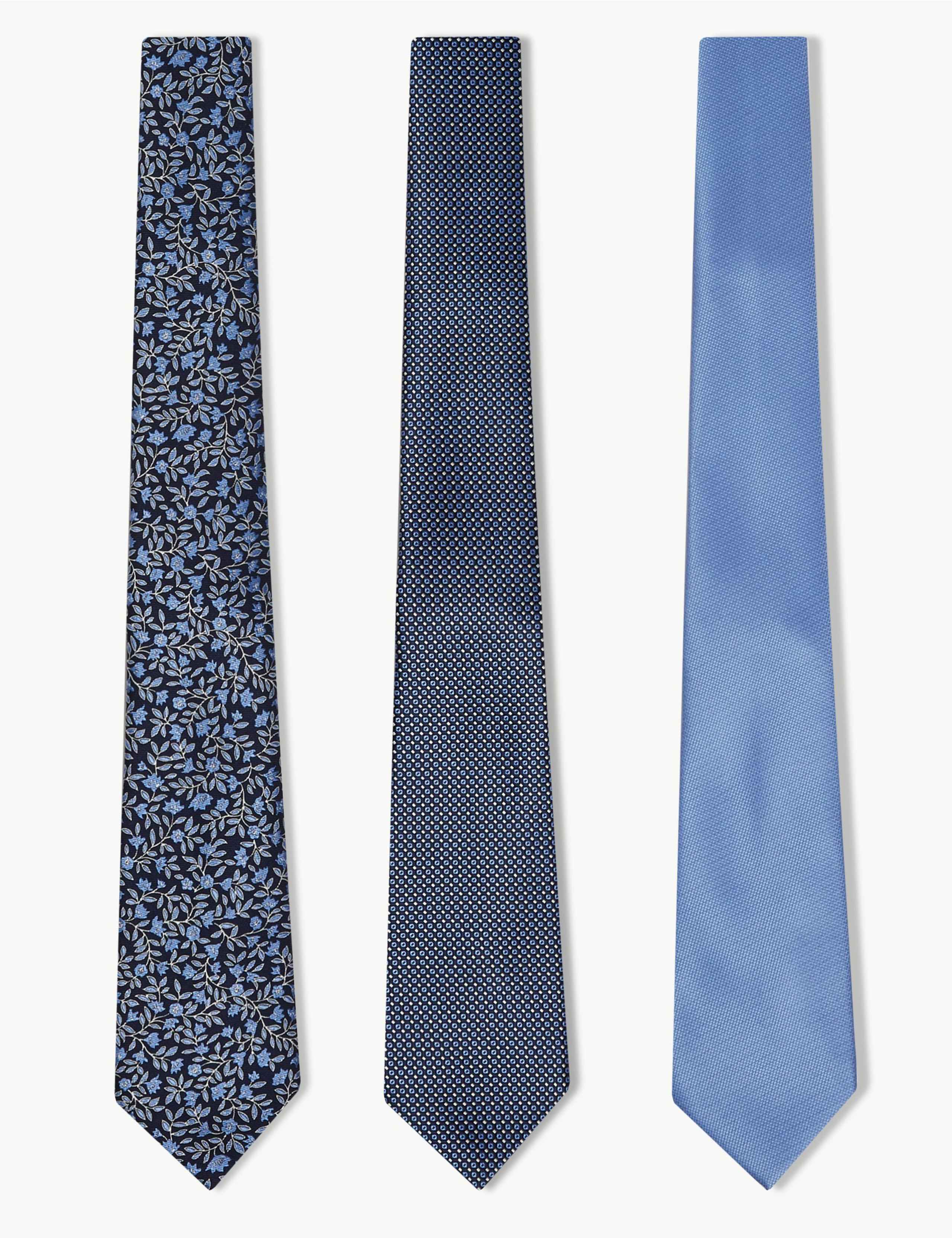 3pk Polka Dot & Floral Ties 1 of 7