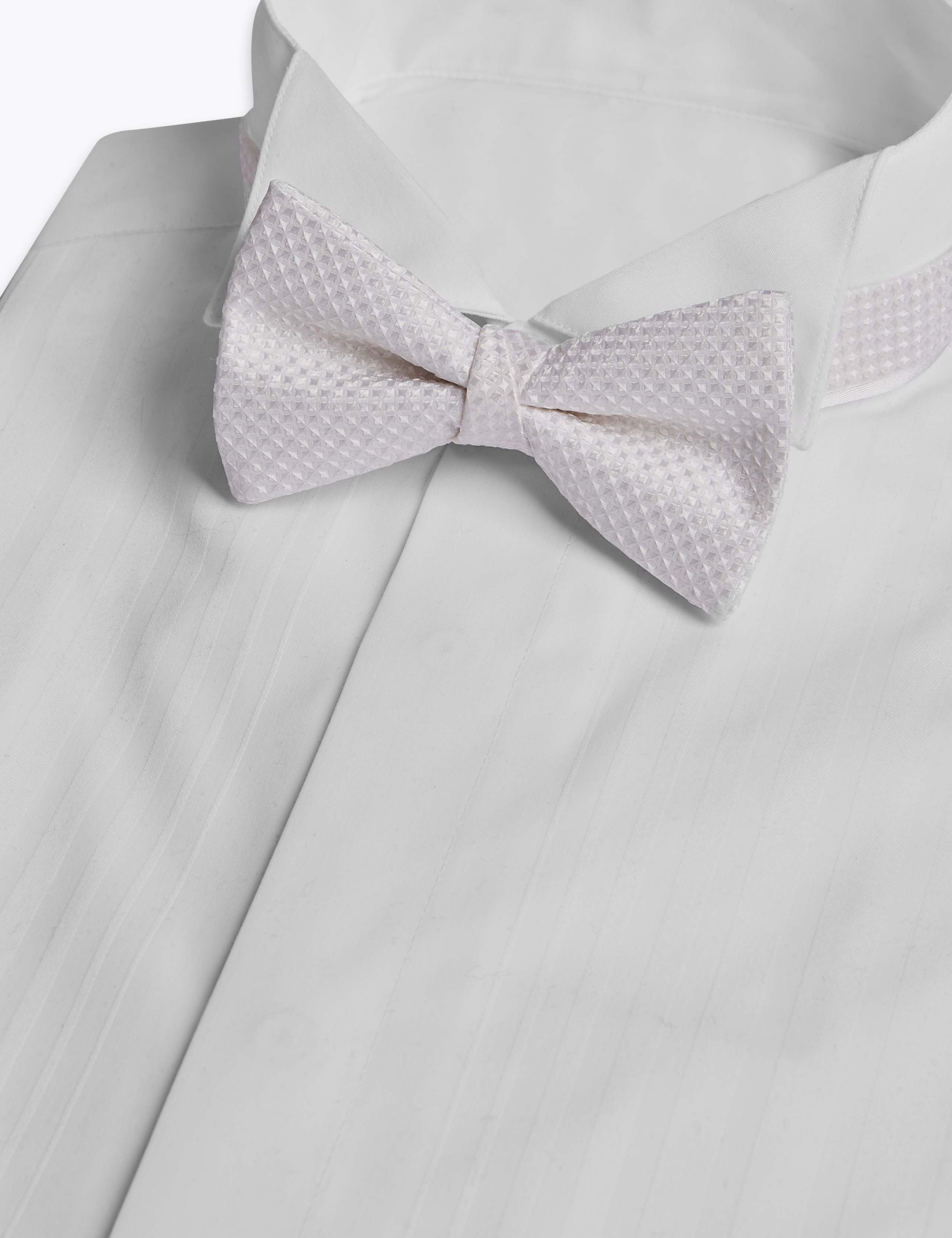 Pure Silk Textured Bow Tie 1 of 3