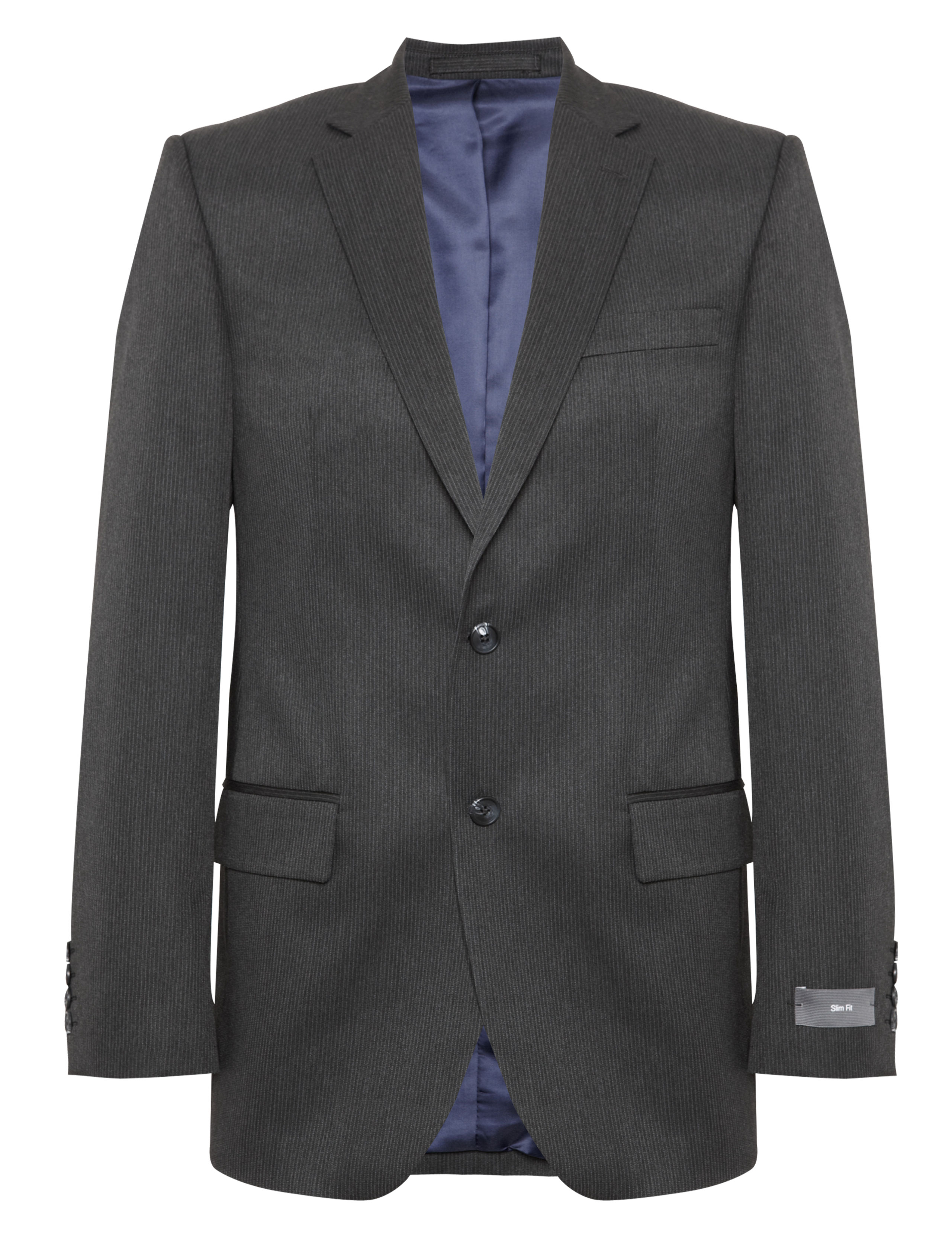 Slim Fit Easy Care 2 Button Striped Suit Jacket 2 of 3