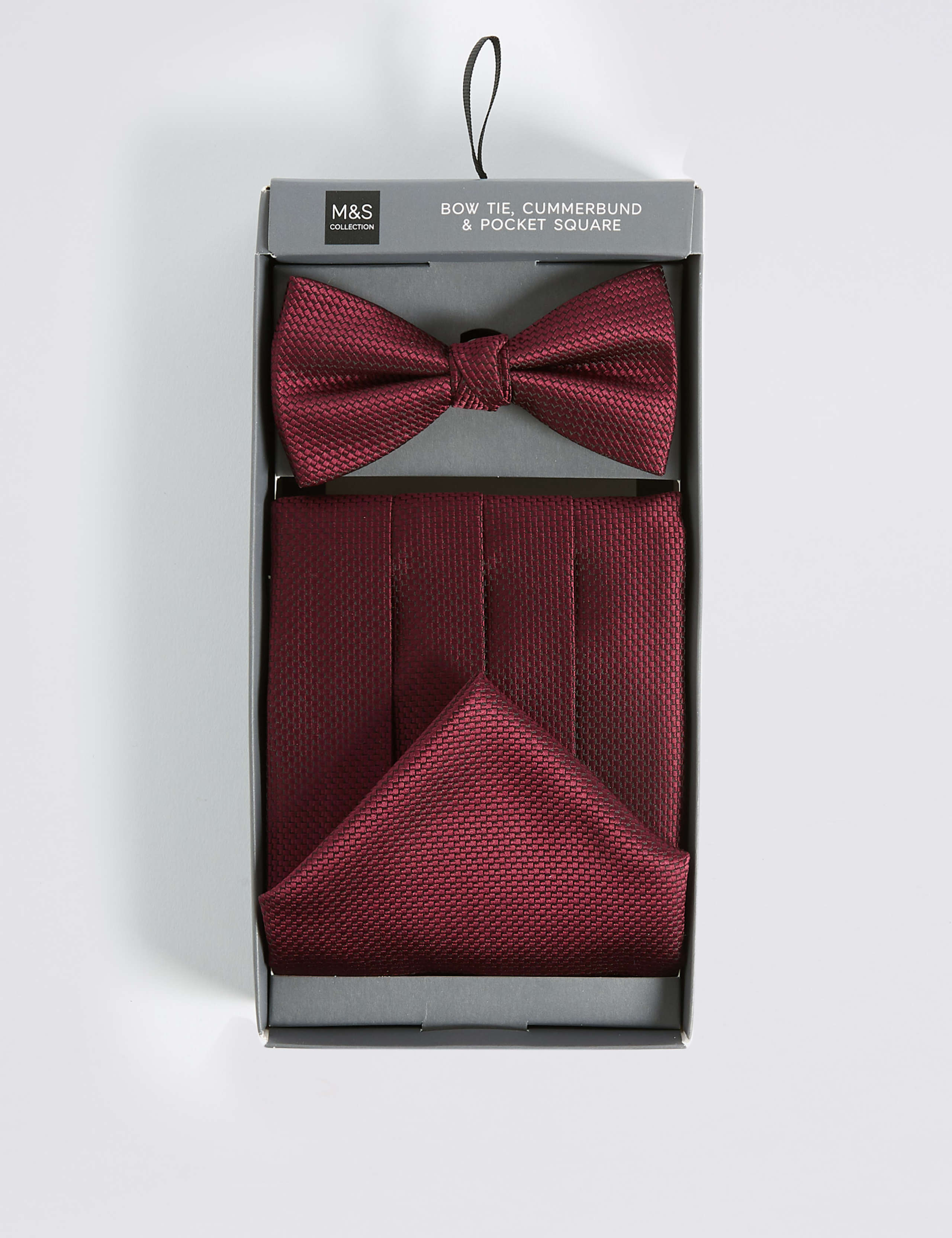 3 Piece Bow Tie, Cummerbunds & Pocket Square Set 1 of 6
