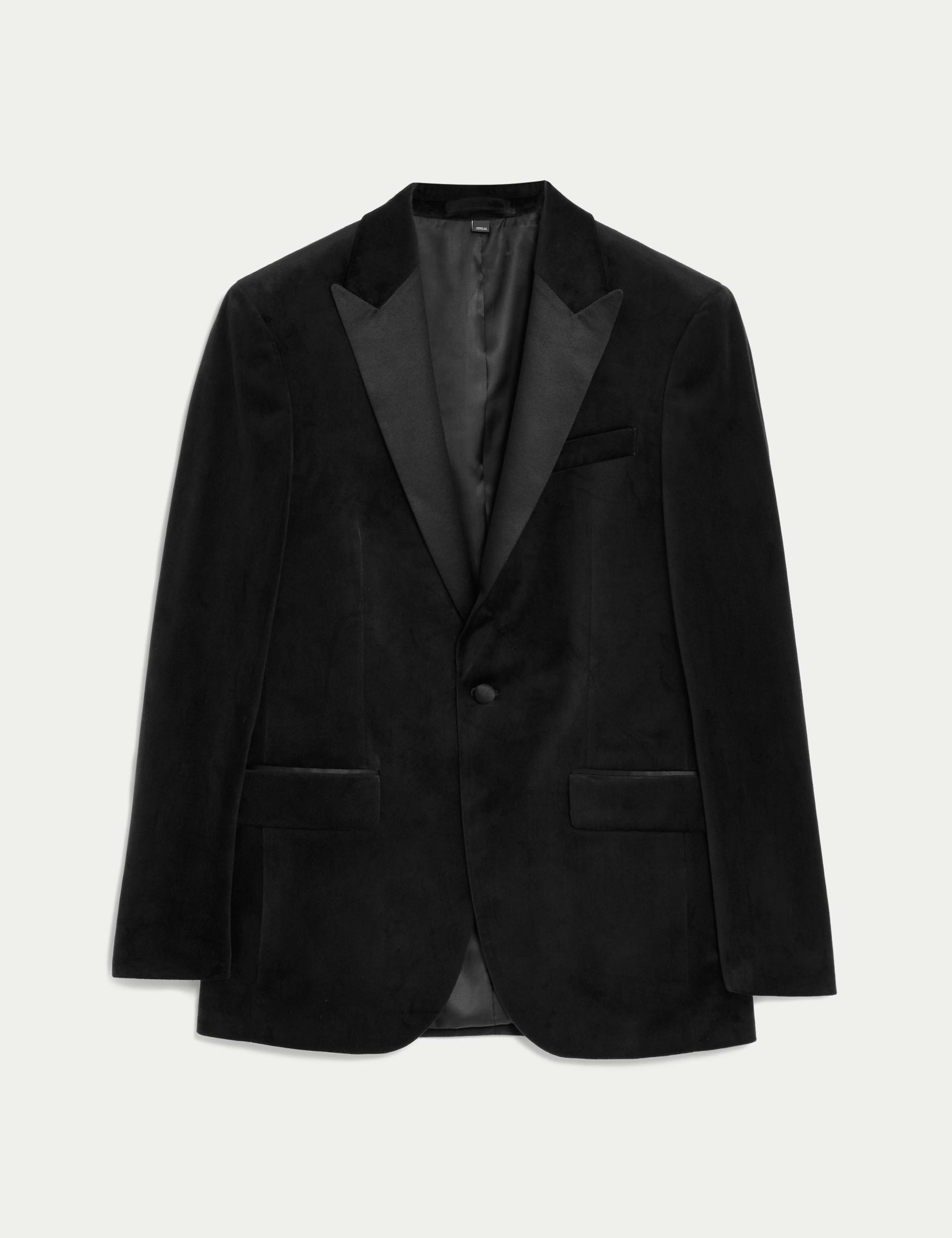 Slim Fit Velvet Peak Lapel Jacket 2 of 8