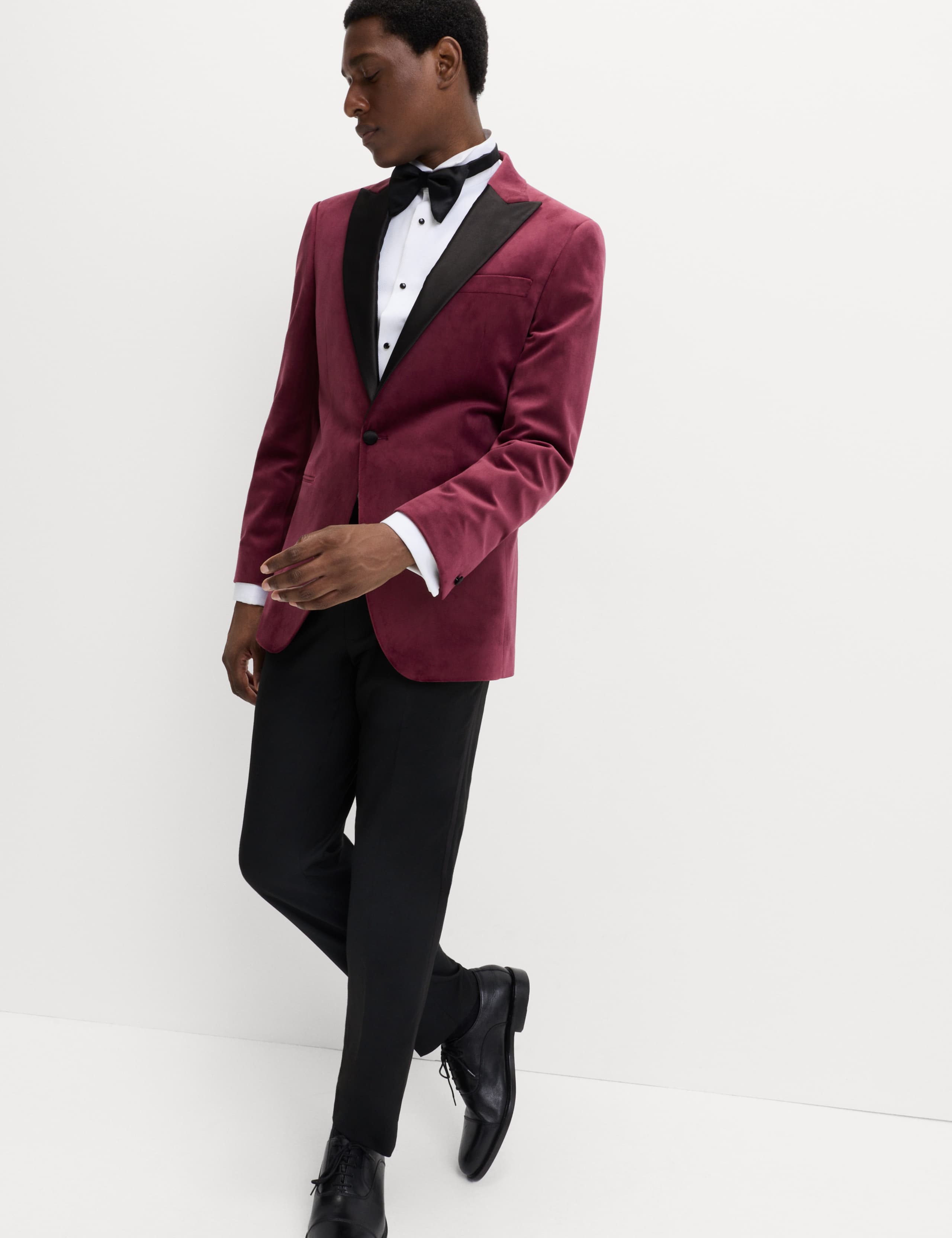 Tailored Fit Velvet Tuxedo Jacket 4 of 7