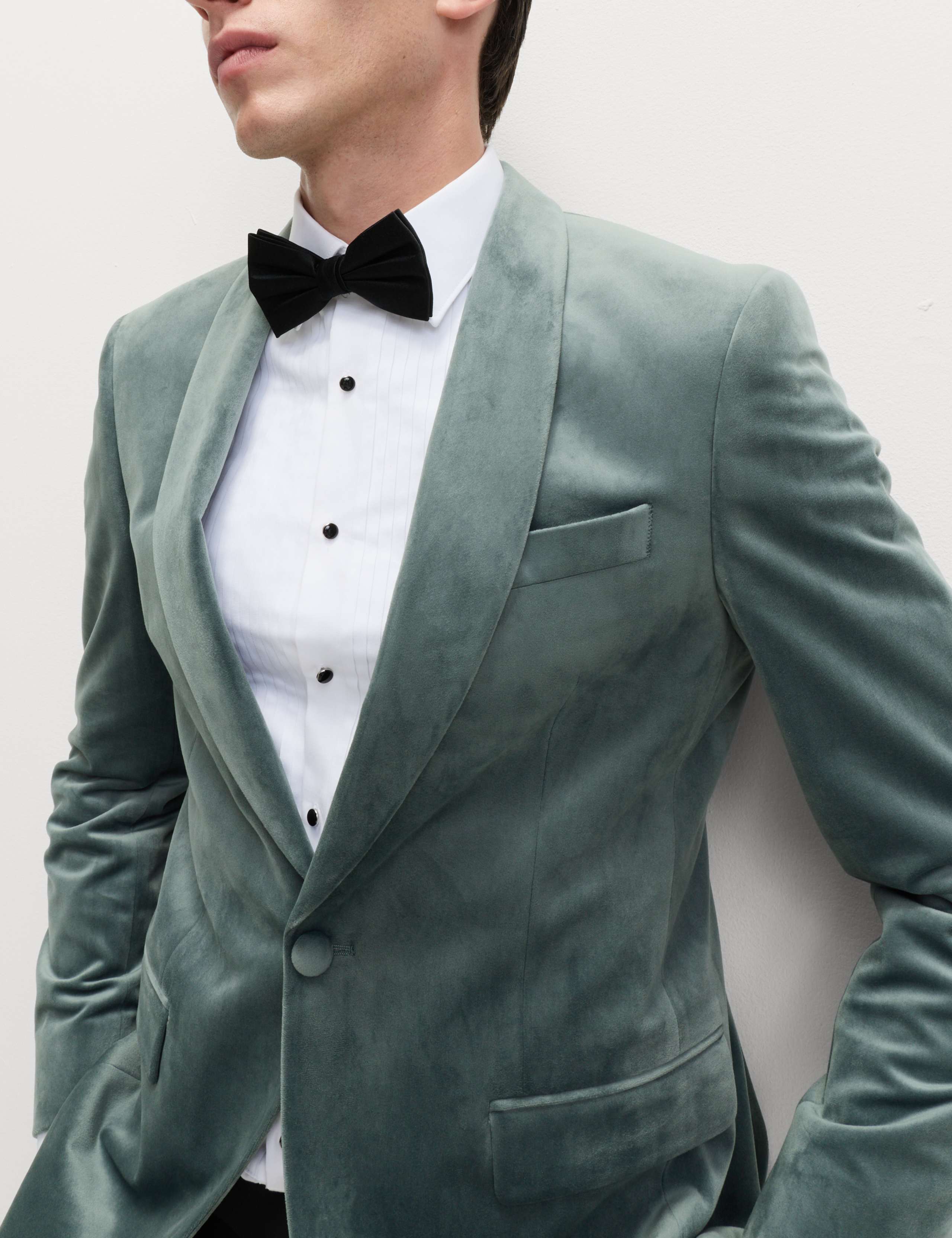 Tailored Fit Velvet Blazer 4 of 7