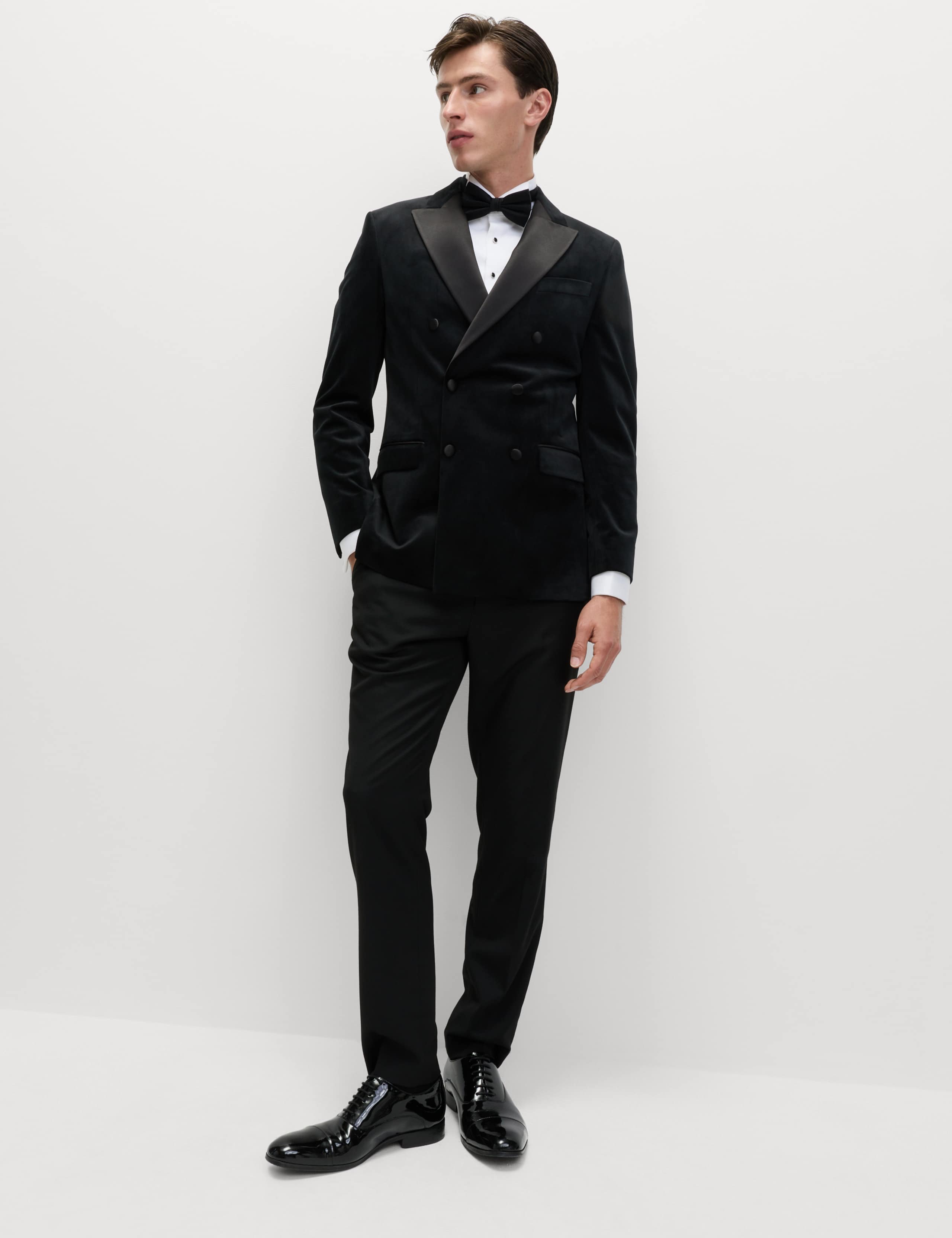 Tailored Fit Velvet Suit Jacket 3 of 7