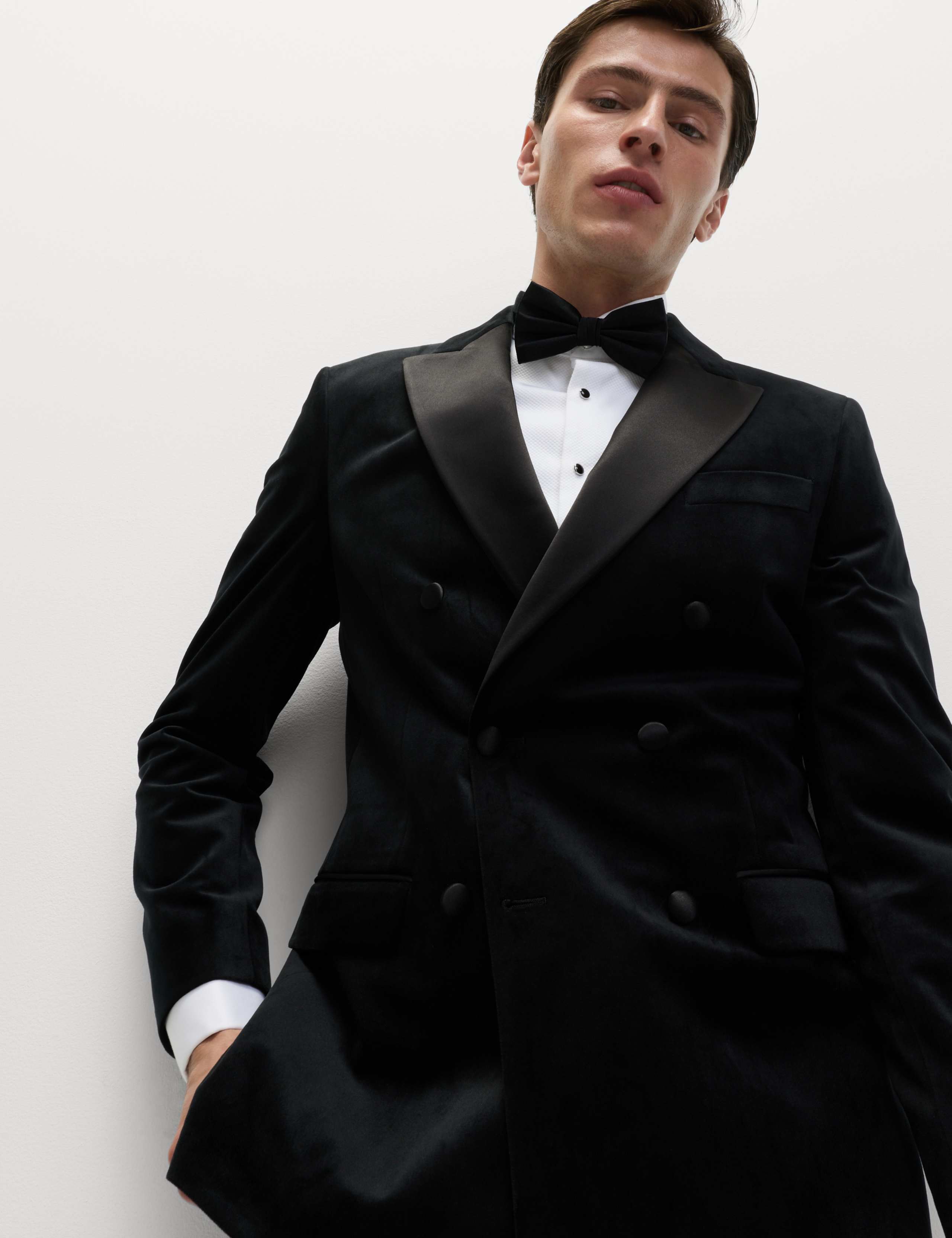 Tailored Fit Velvet Suit Jacket 4 of 7