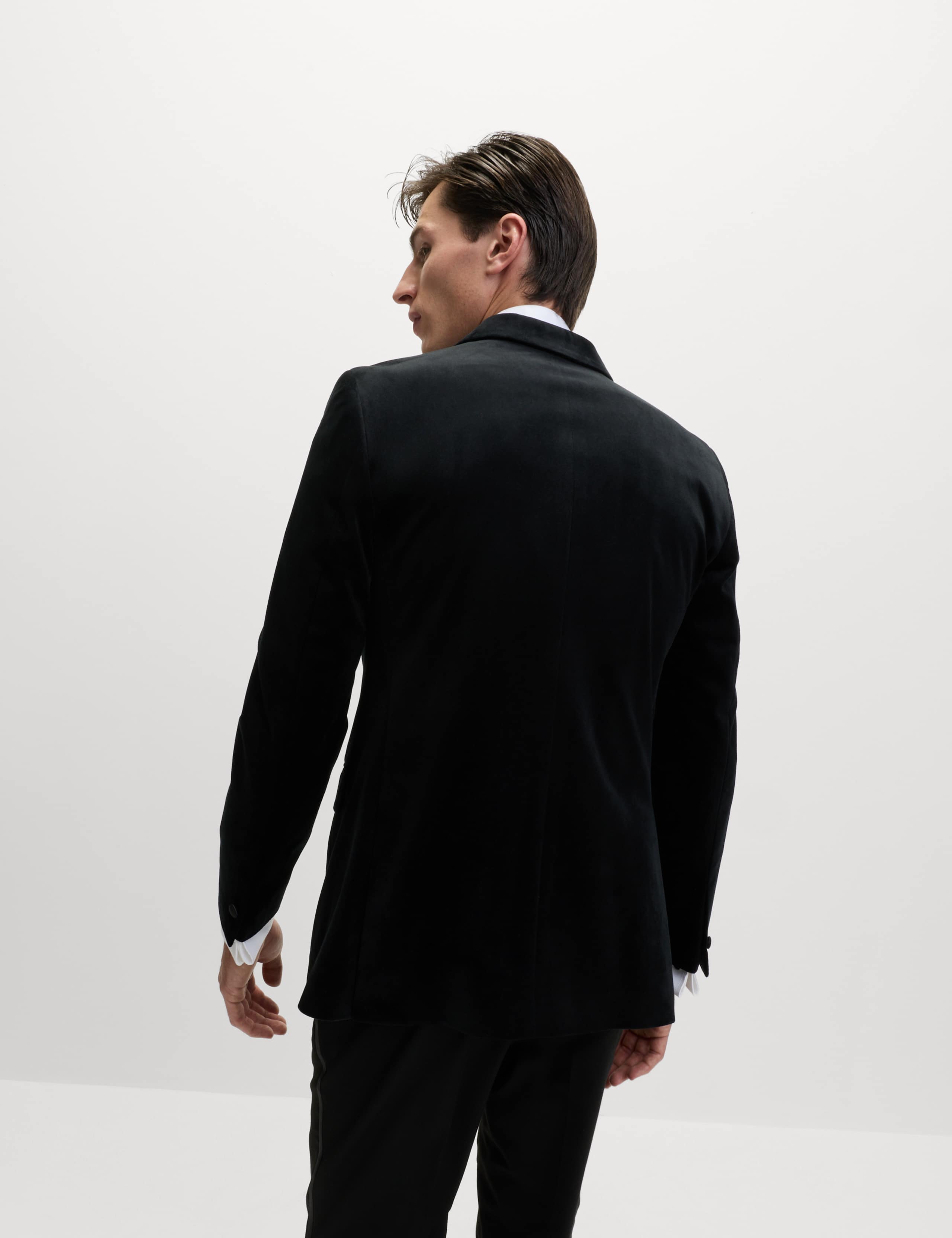 Tailored Fit Velvet Suit Jacket 5 of 7