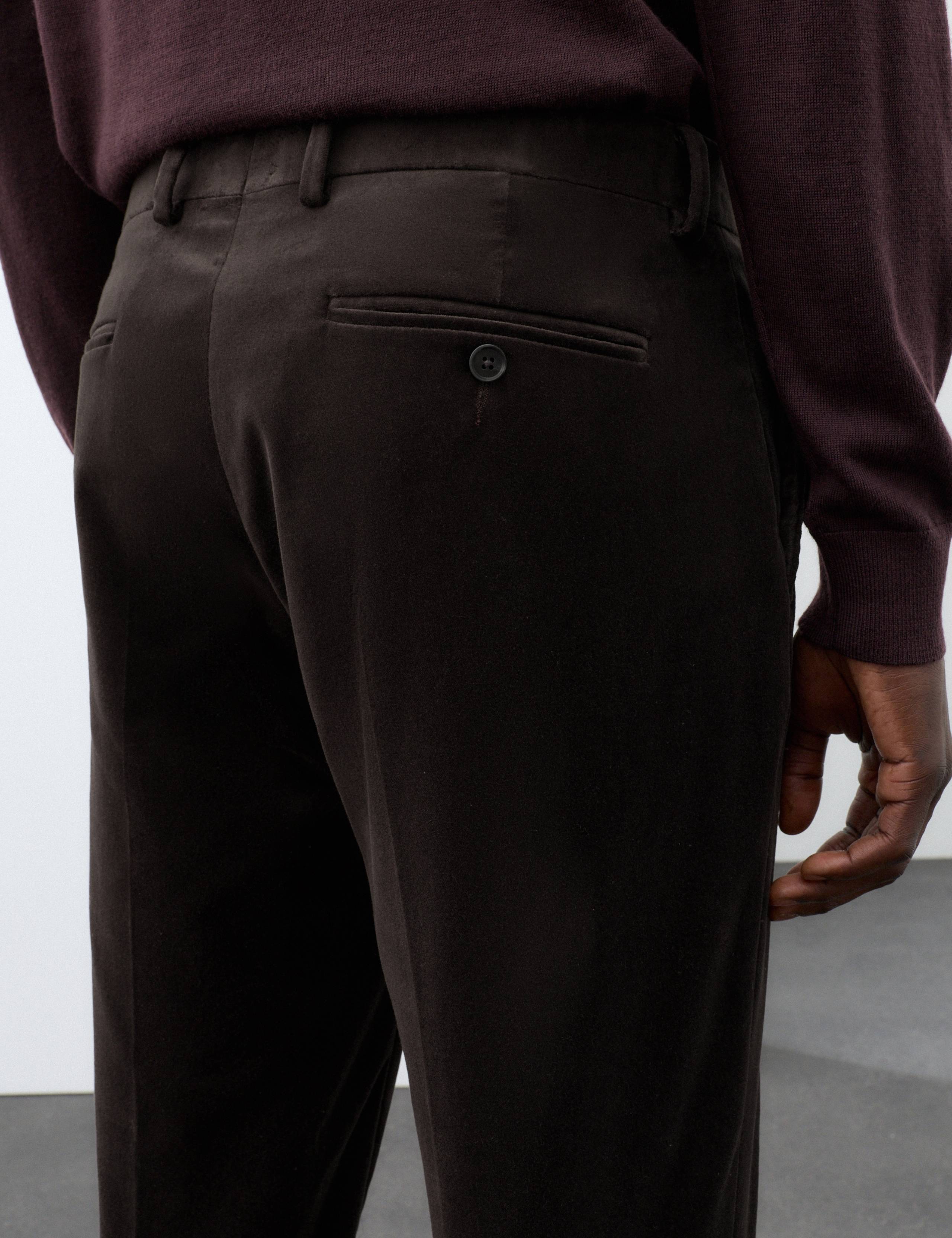 Cotton Rich Velvet Trousers with Stretch 6 of 7